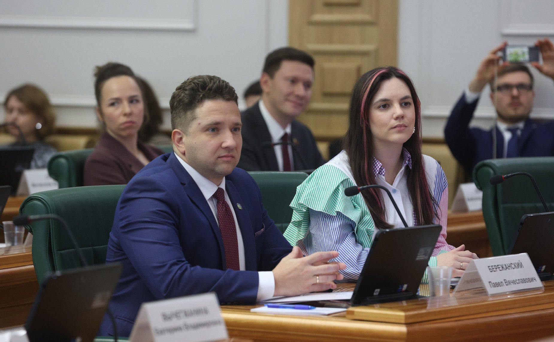 Встреча Председателя СФ Валентины Матвиенко с победителями Всероссийского конкурса молодежных авторских проектов и проектов в сфере образования «Моя страна- моя Россия»