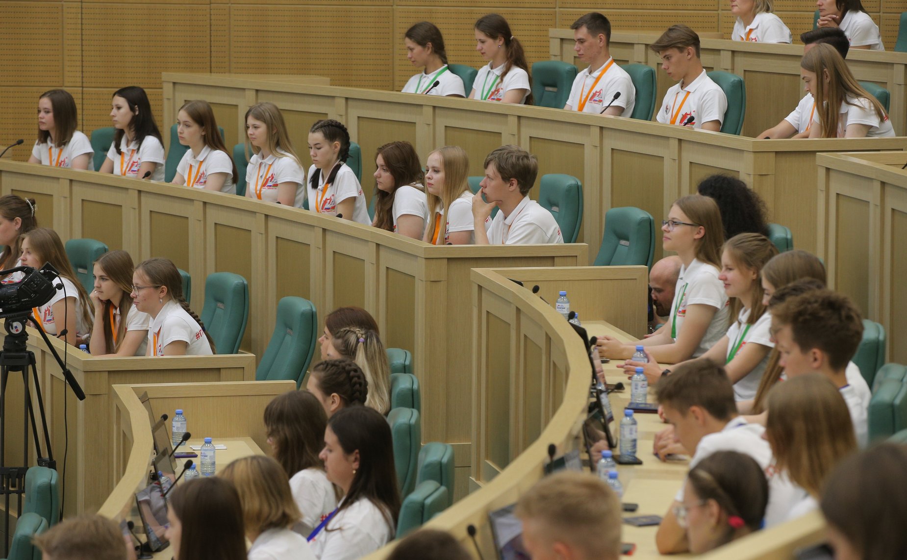 Встреча Председателя СФ Валентины Матвиенко с участниками российско-белорусского военно-патриотического проекта «Поезд Памяти»