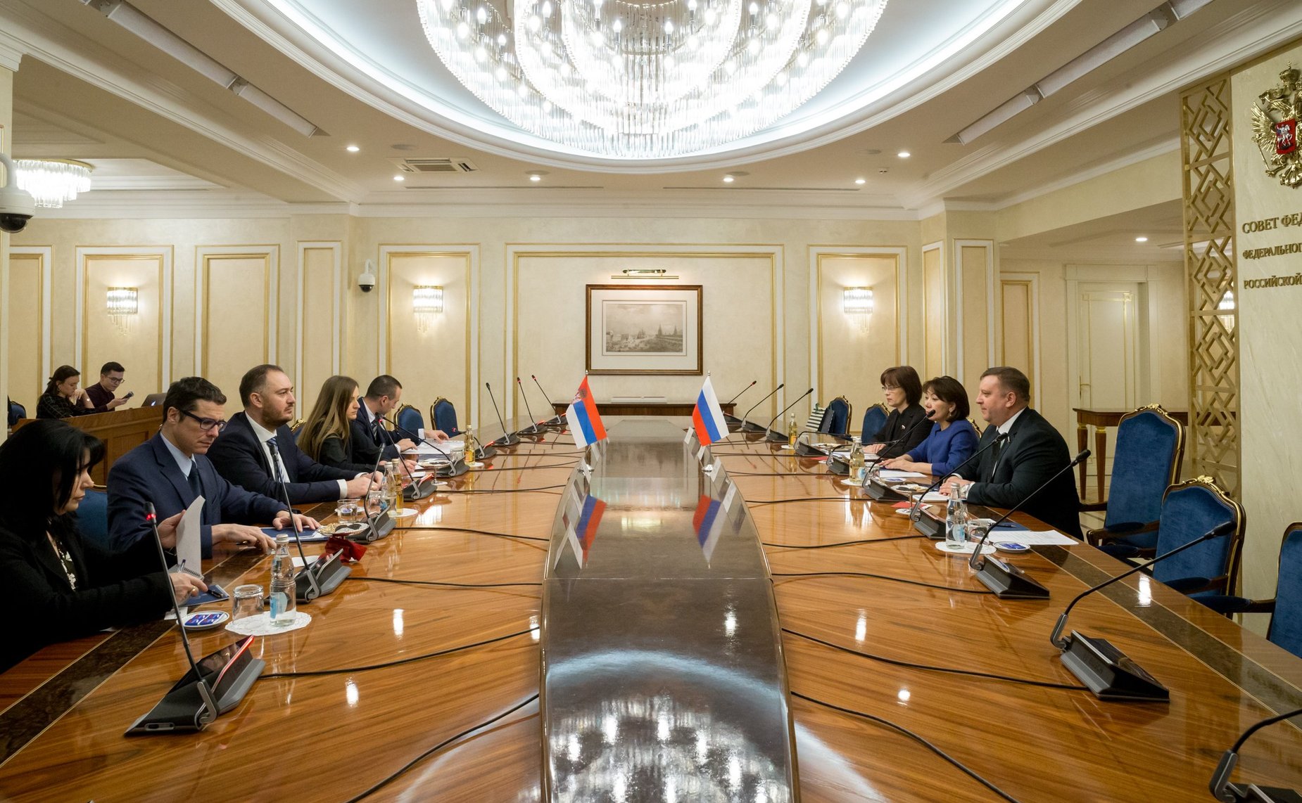 Встреча А. Кондратьева с председателем Комитета Народной скупщины Сербии по вопросом диаспоры и сербов в регионе И. Костичем