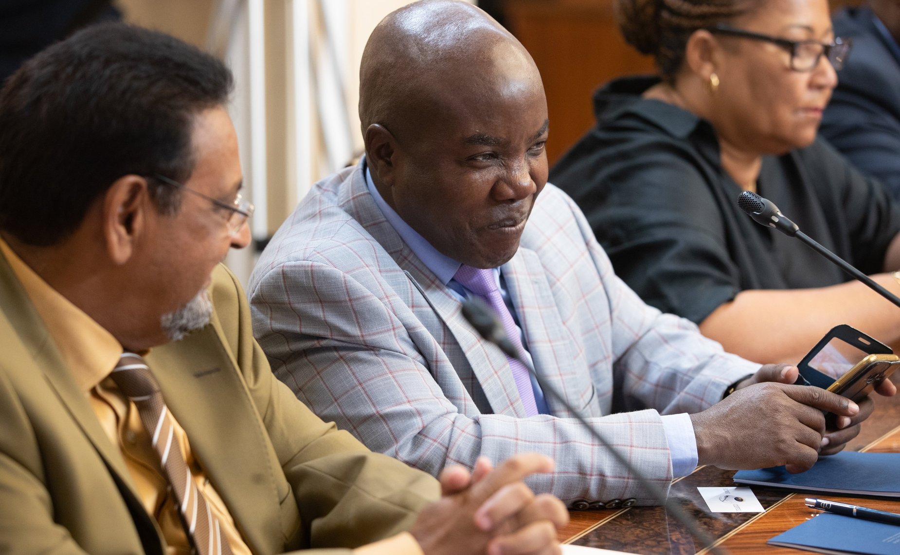 Встреча членов Комитета СФ по Регламенту и организации парламентской деятельности с первым заместителем Председателя Ассамблеи Республики Мозамбик, Руководителем Административного совета Ассамблеи А.Ж. Амелией