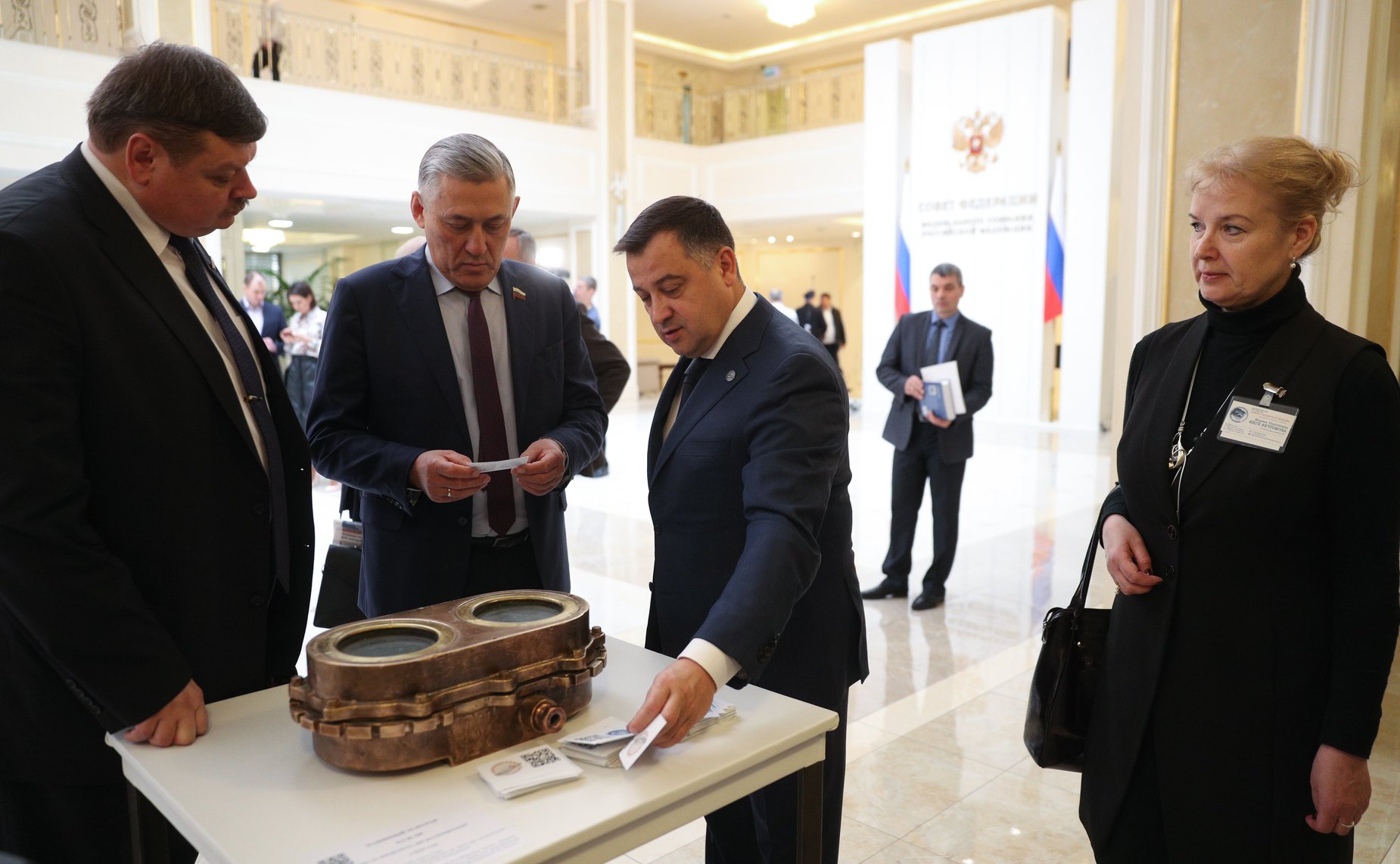 Открытие в Совете Федерации выставки «180 миль до Ленинграда: История Таллинского прорыва на современной морской карте»