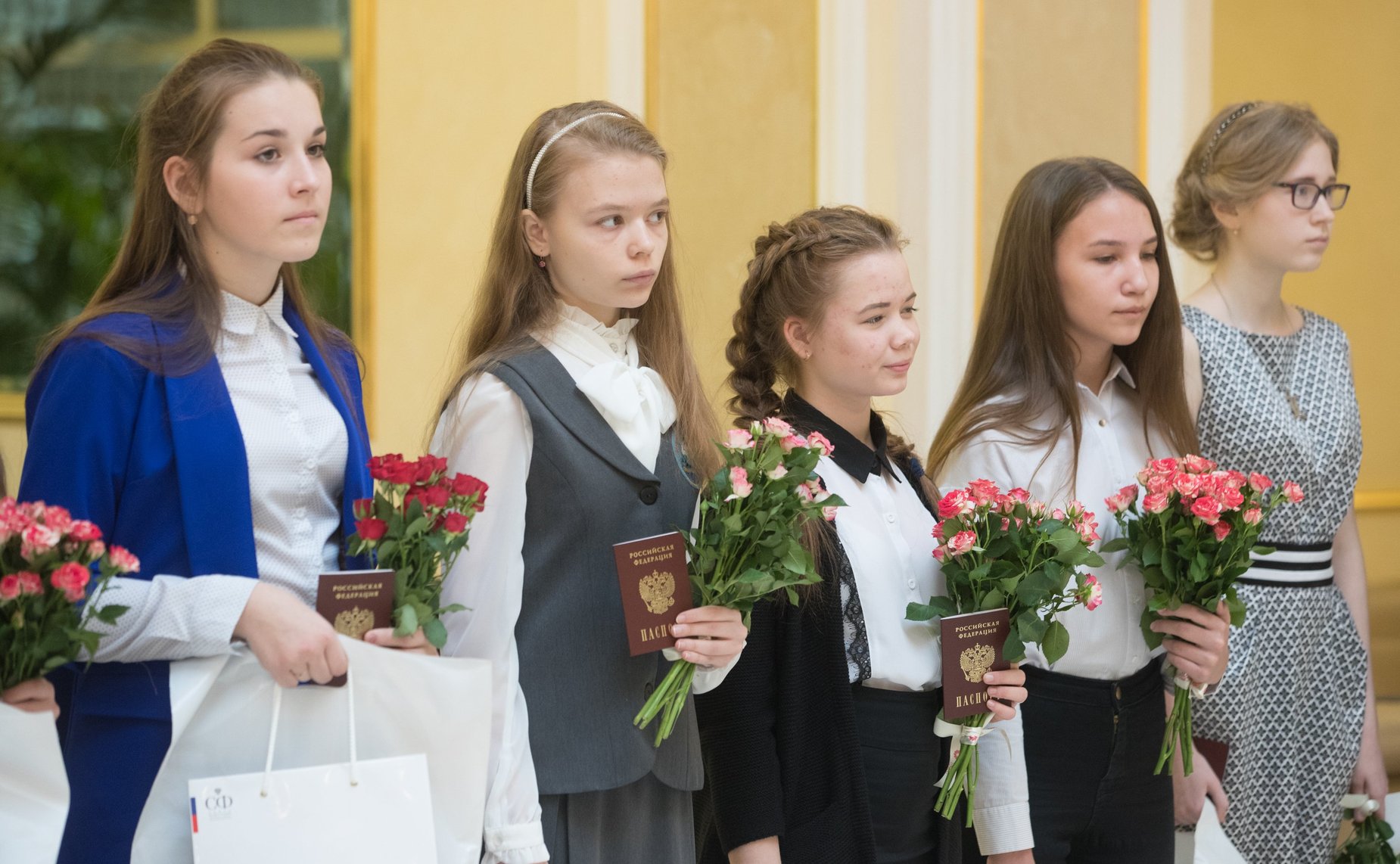 Церемония вручения паспортов в рамках проведения Всероссийской акции Мы — граждане Росси