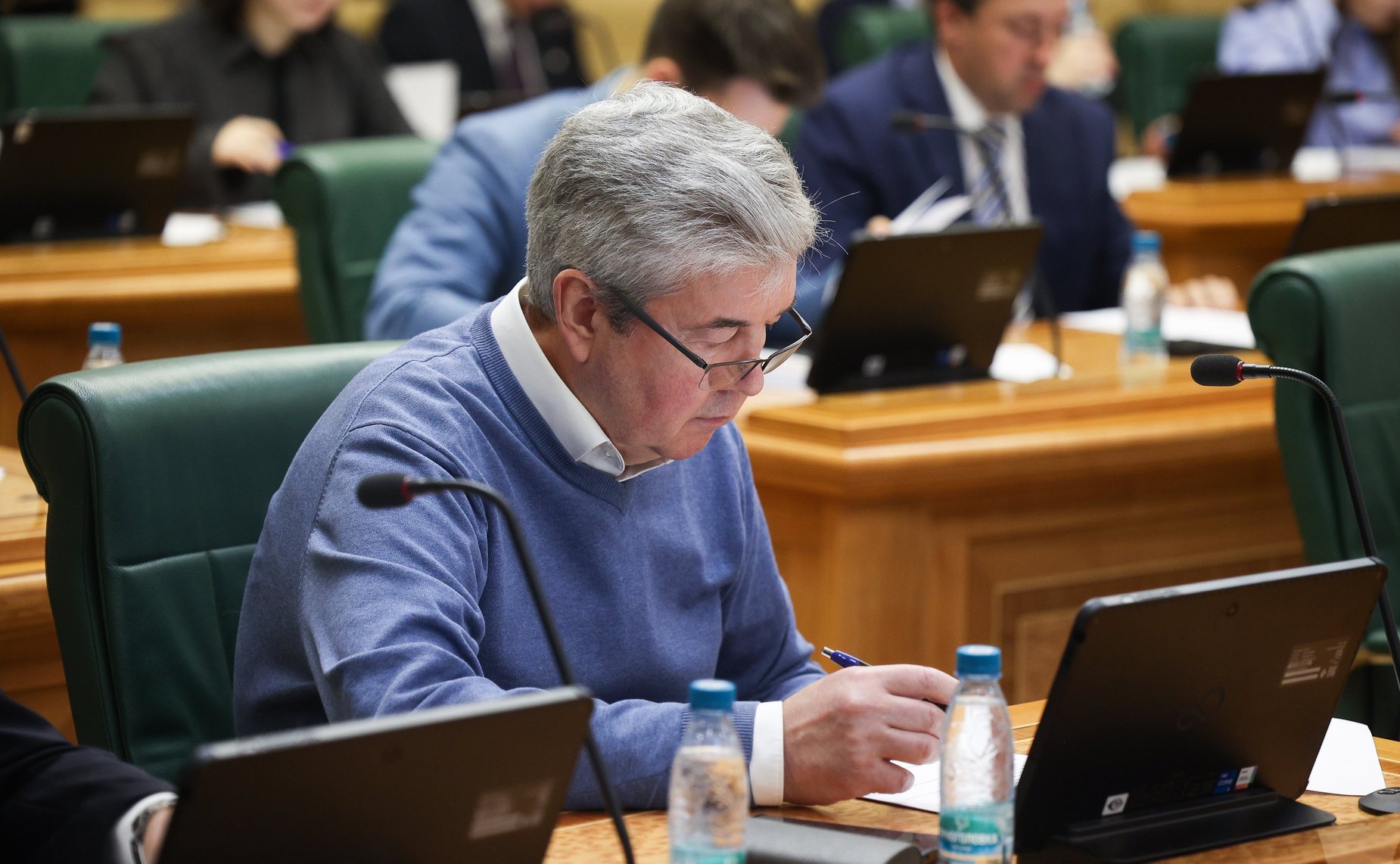 Написание Первого всероссийского аграрного диктанта сенаторами РФ и сотрудниками Аппарата СФ