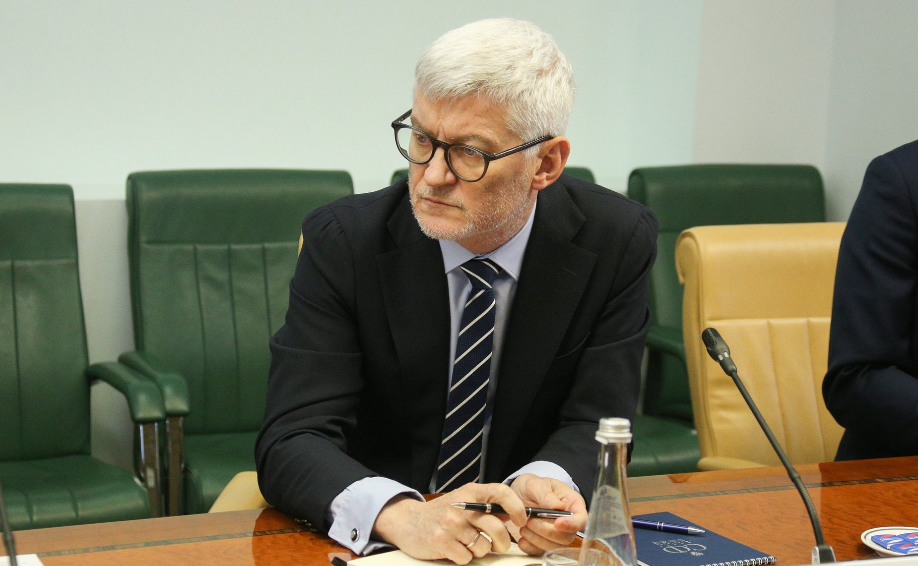 Встреча заместителя Председателя СФ Константина Косачева с делегацией Королевского объединенного института оборонных исследований