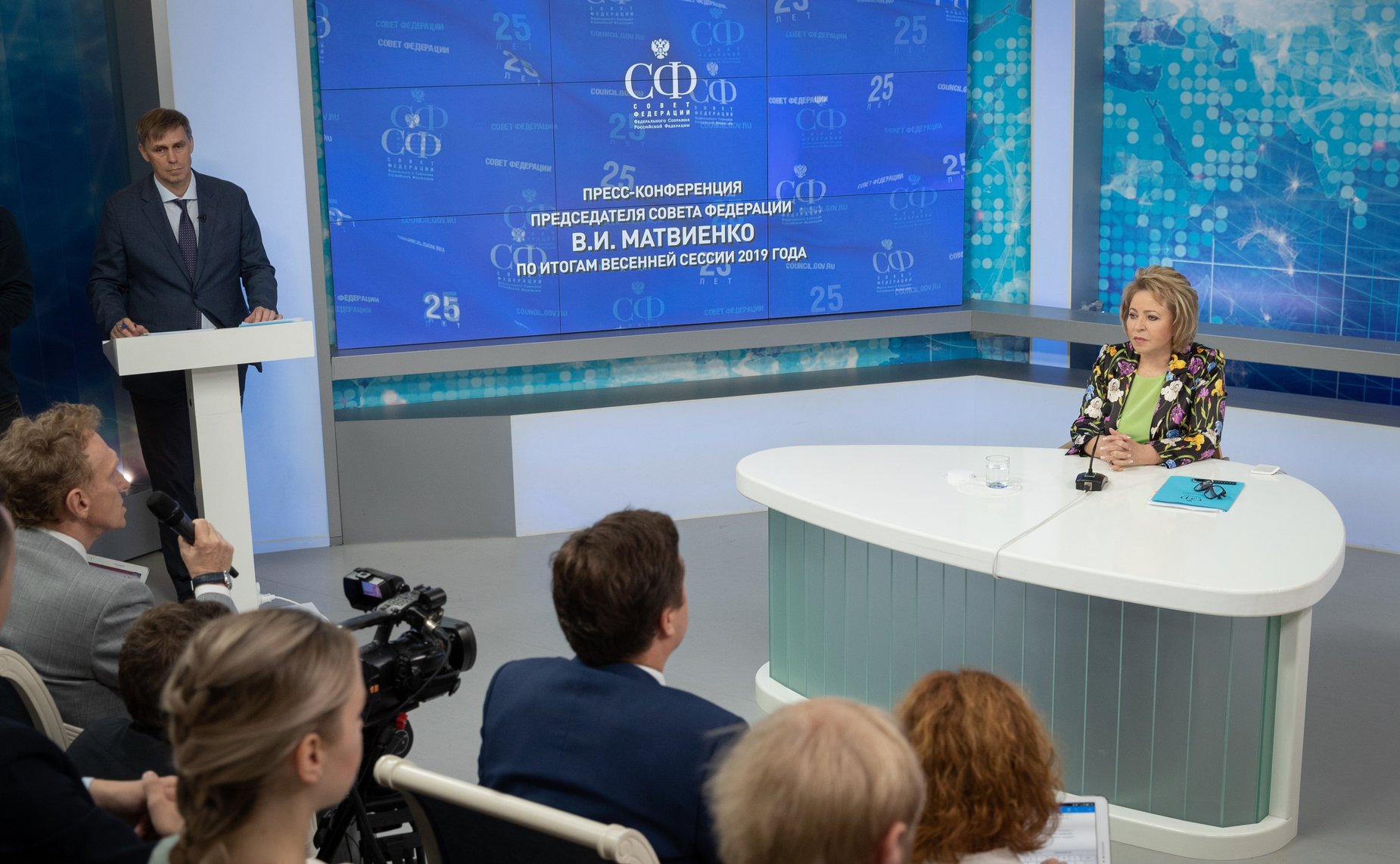Пресс-конференция Председателя Совета Федерации В. Матвиенко по итогам весенней сессии Совета Федерации