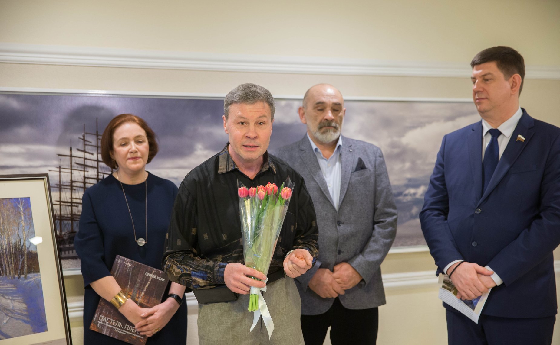 Открытие выставки «Пастель» петербургского художника С. Усика в Совете Федерации