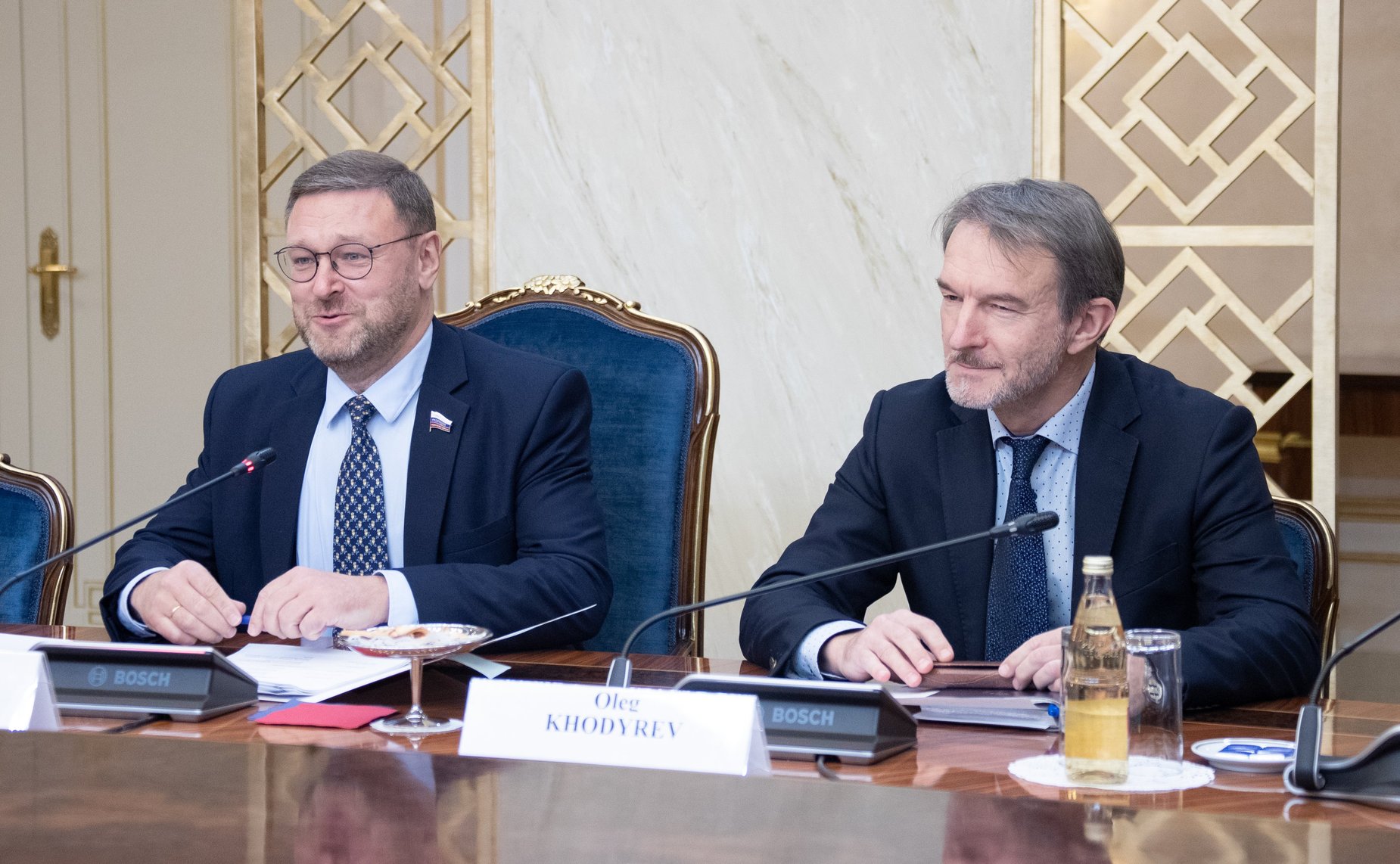 Встреча К. Косачева с Чрезвычайным и Полномочным послом Великобритании в РФ Лори Бристоу