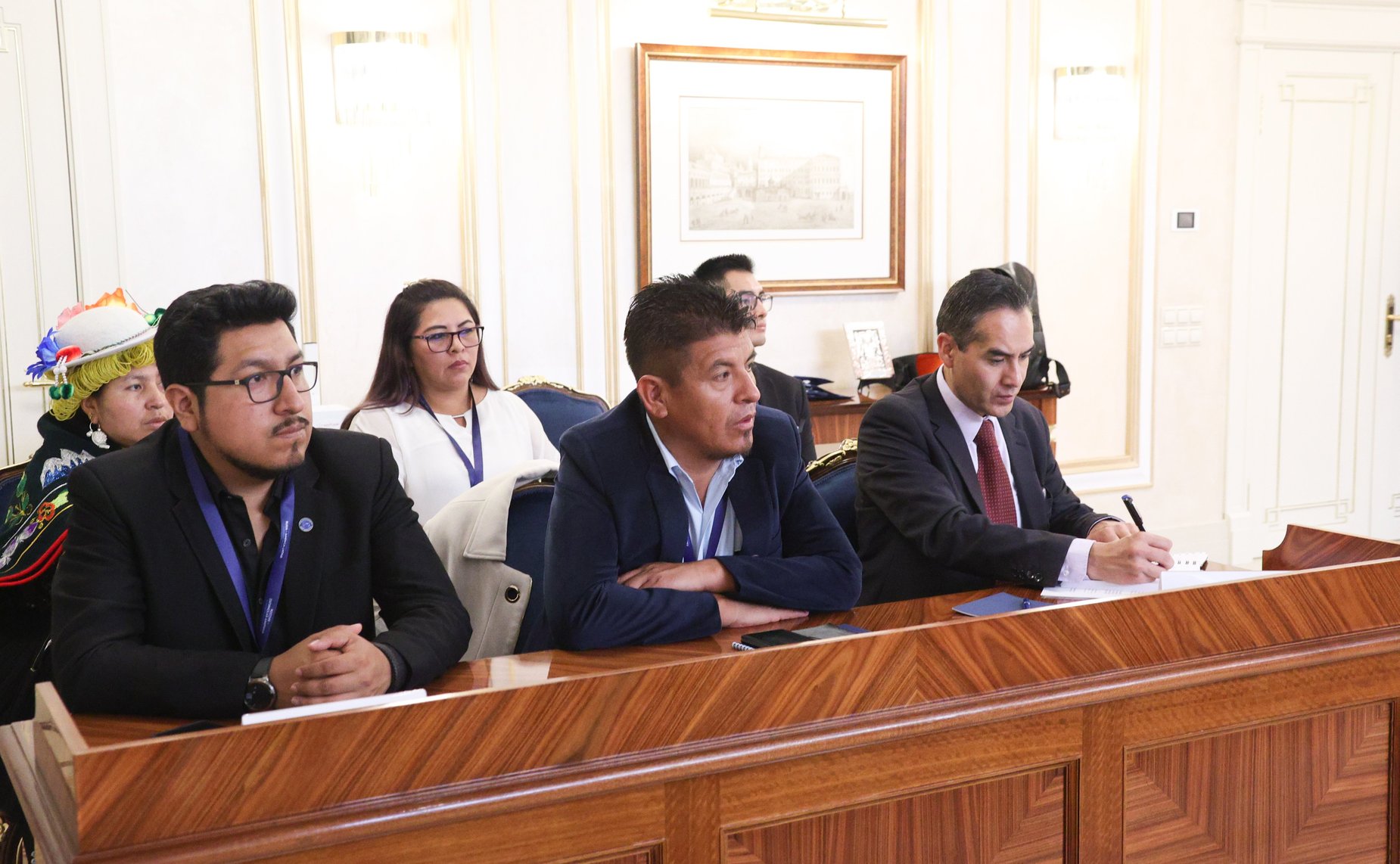 Заместитель Председателя СФ Константин Косачев провел встречу с председателем Палаты сенаторов Многонациональной законодательной ассамблеи Боливии Андронико Родригесом Ледесмой