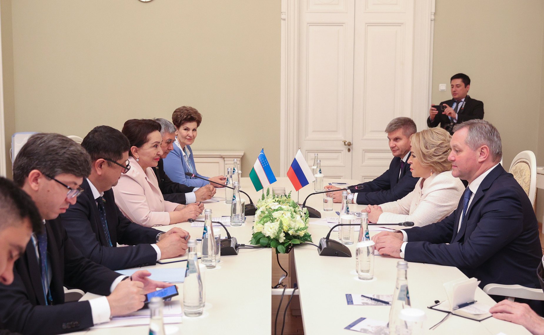 Валентина Матвиенко провела встречу с Председателем Сената Олий Мажлиса Республики Узбекистан Танзилой Нарбаевой