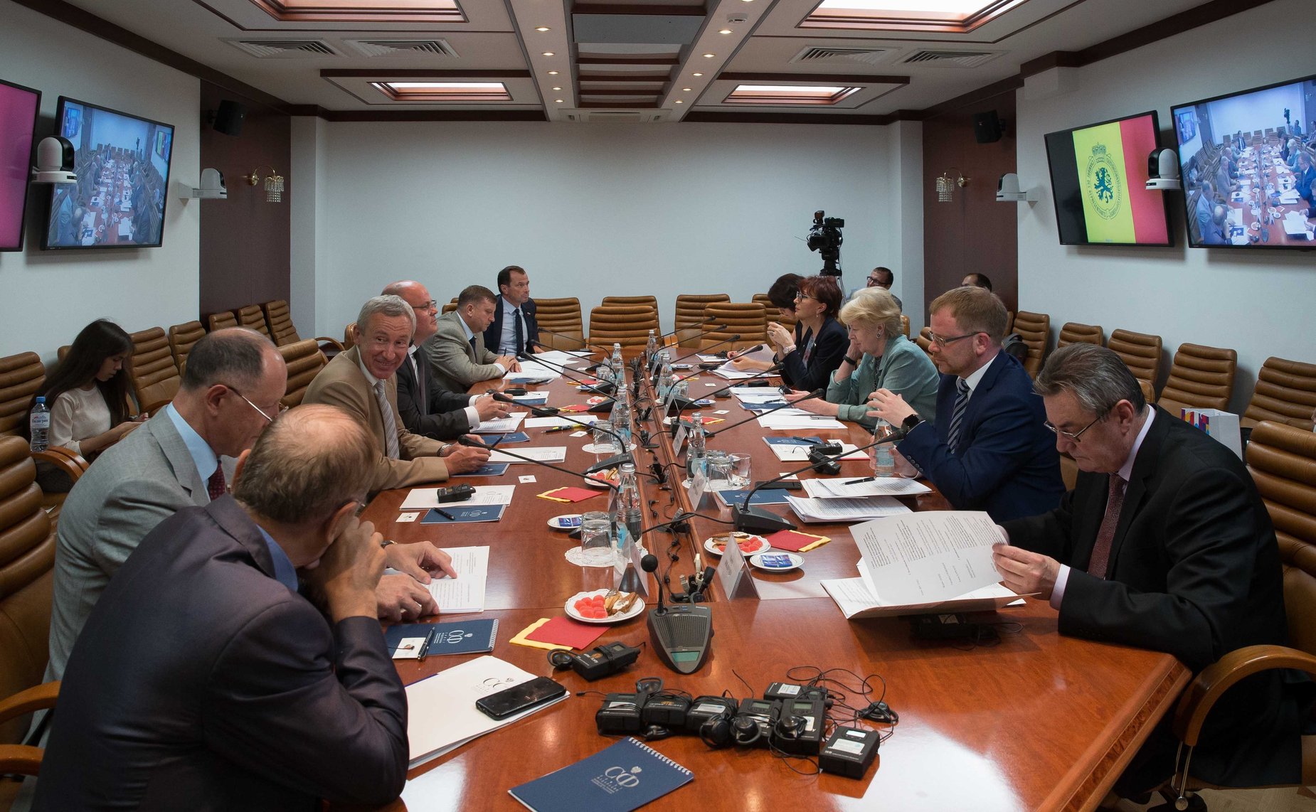 Видеоконференция между членами группы по сотрудничеству Совета Федерации и Сената Федерального парламента Королевства Бельгия