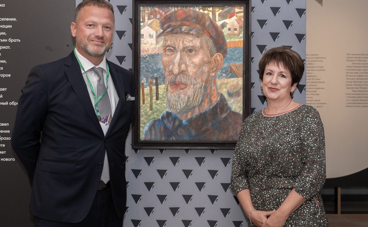 Екатерина Алтабаева приняла участие в открытии выставки «Малевич VS Филонов. Диалог двух школ» в Воронцовском дворце в Алупке