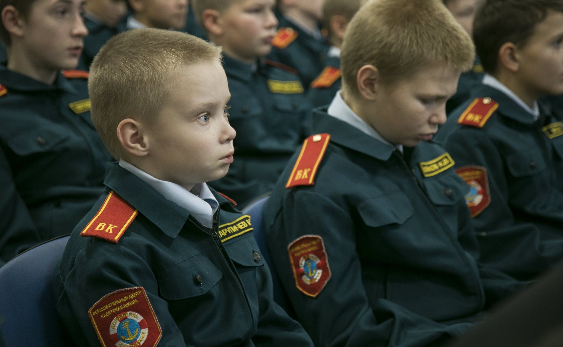Ю. Воробьев провел урок патриотического воспитания в Кадетской школе «Корабелы Прионежья»