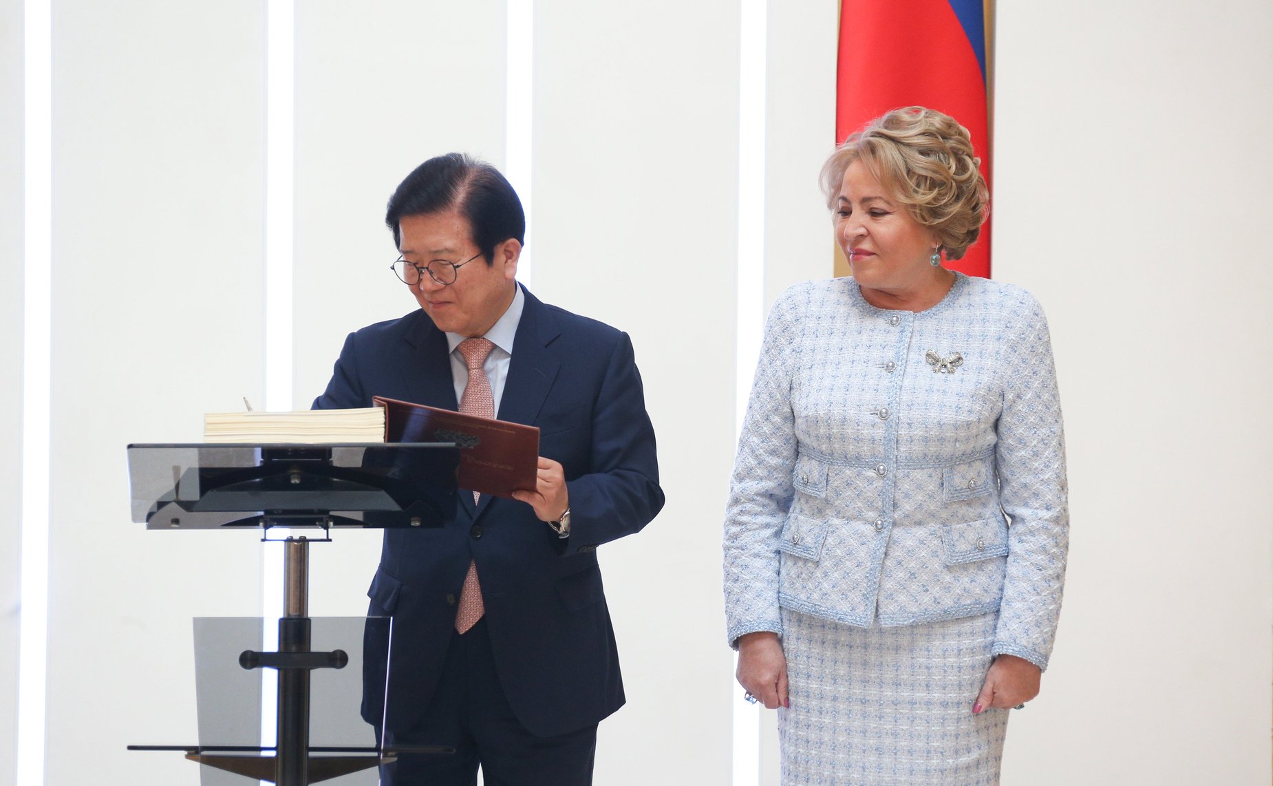 Встреча Валентины Матвиенко с Председателем Национального собрания Республики Корея