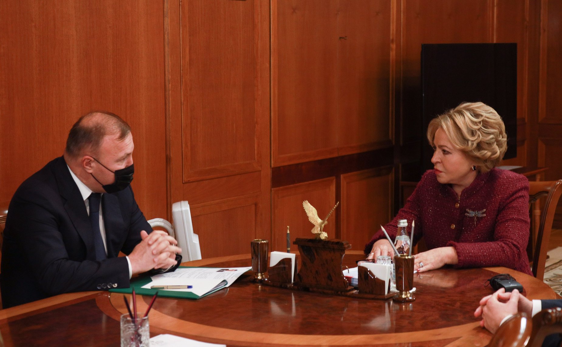 Встреча Председателя Совета Федерации Валентины Матвиенко с главой Республики Адыгея Муратом Кумпиловым