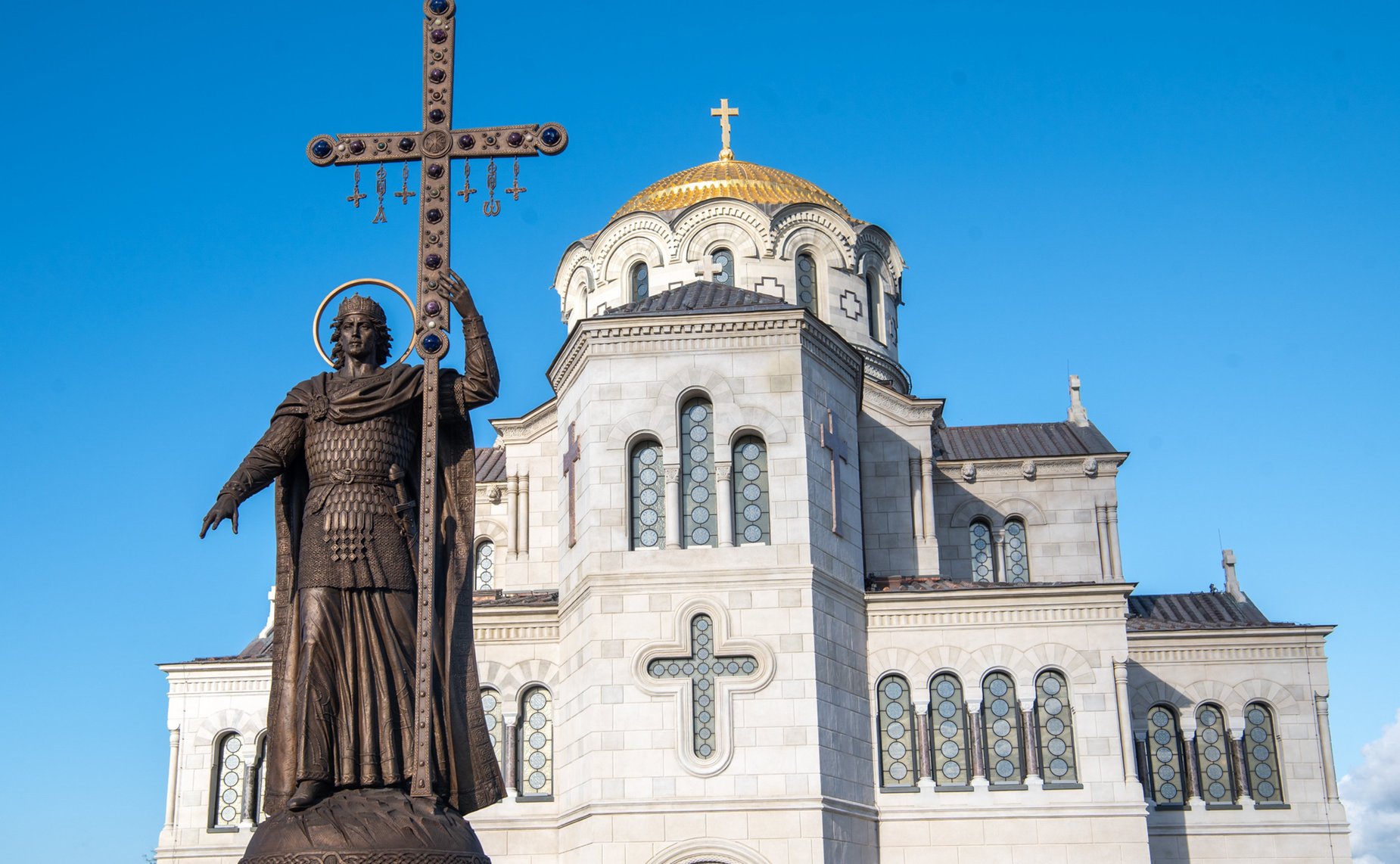 Председатель Совета Федерации Валентина Матвиенко посетила музейно-храмовый комплекс «Новый Херсонес» (фото пресс-служба губернатора Севастополя)