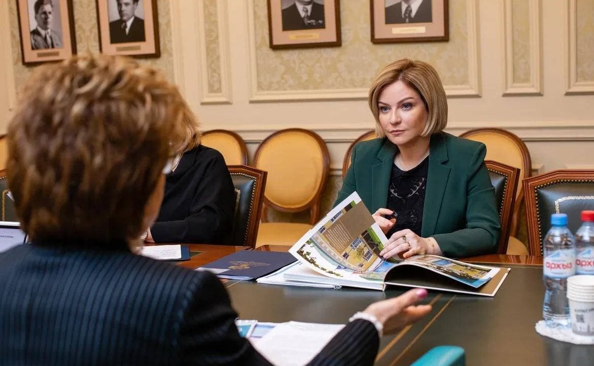 Галина Карелова и Министр культуры Российской Федерации Ольга Любимова обсудили проведение и подготовку деловой и культурной программы Евразийского женского форума
