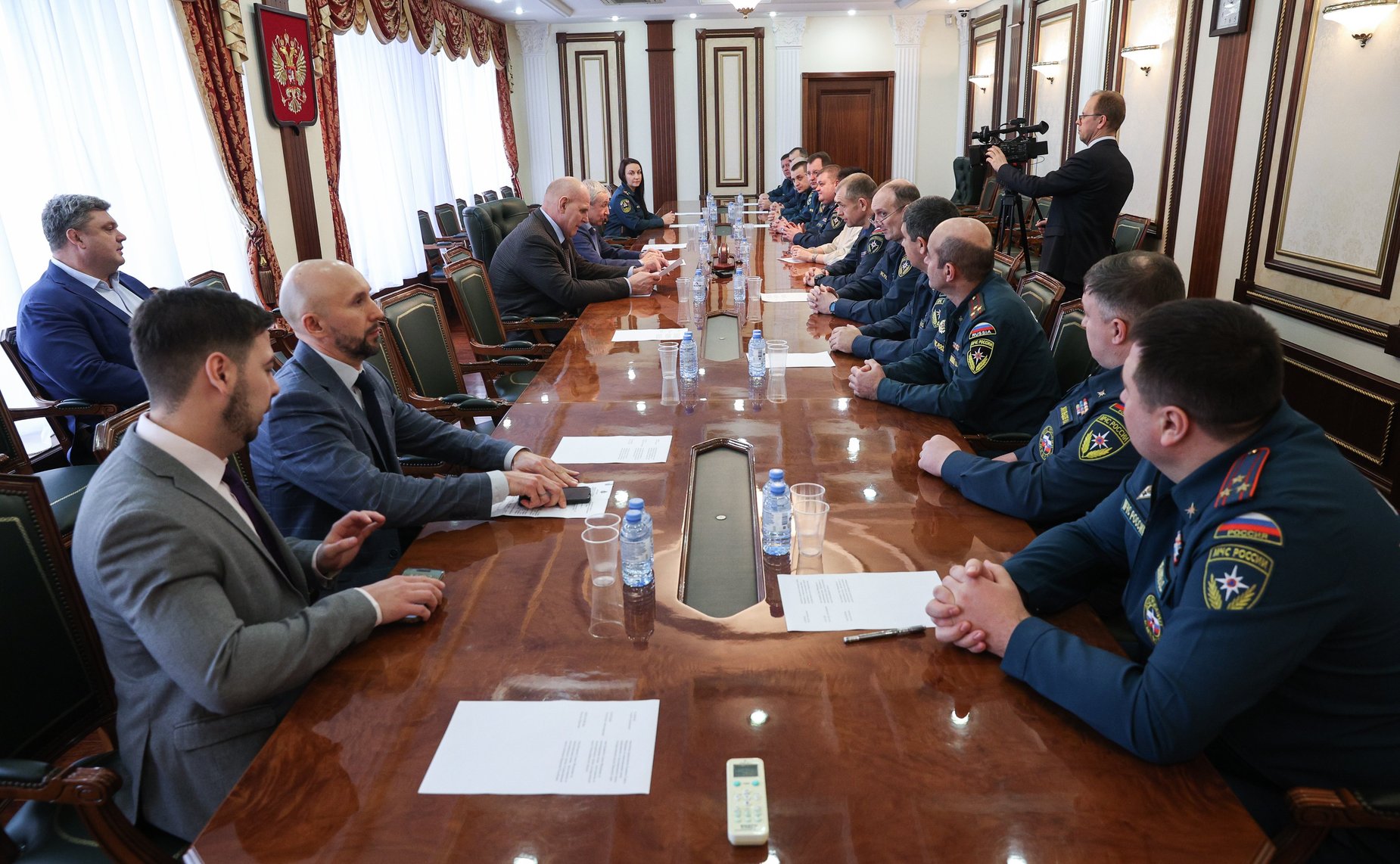 Андрей Климов и Александр Карелин провели рабочую встречу со слушателями Высшей академии управления Академии ГПС МЧС России