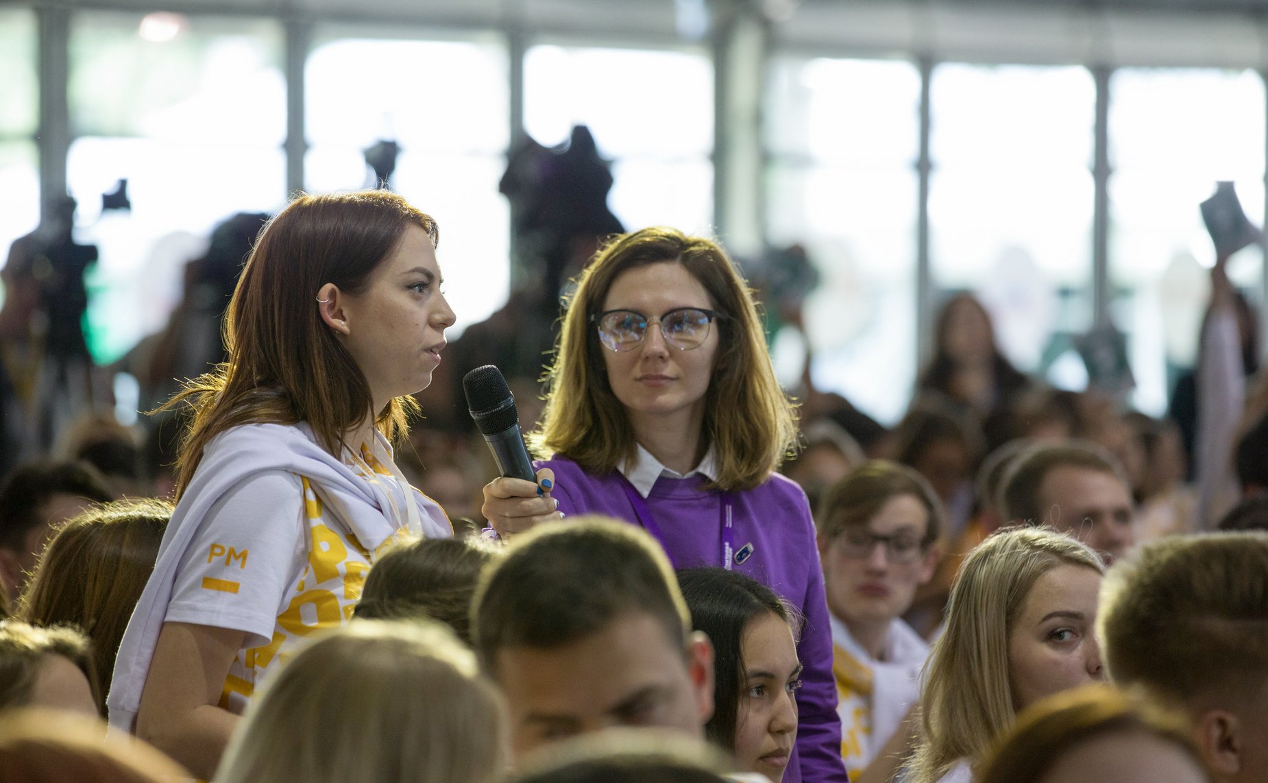 Встреча Валентины Матвиенко с участниками смены «Экосреда – образование» Всероссийского молодежного образовательного форума «Территория смыслов» на озере Сенеж