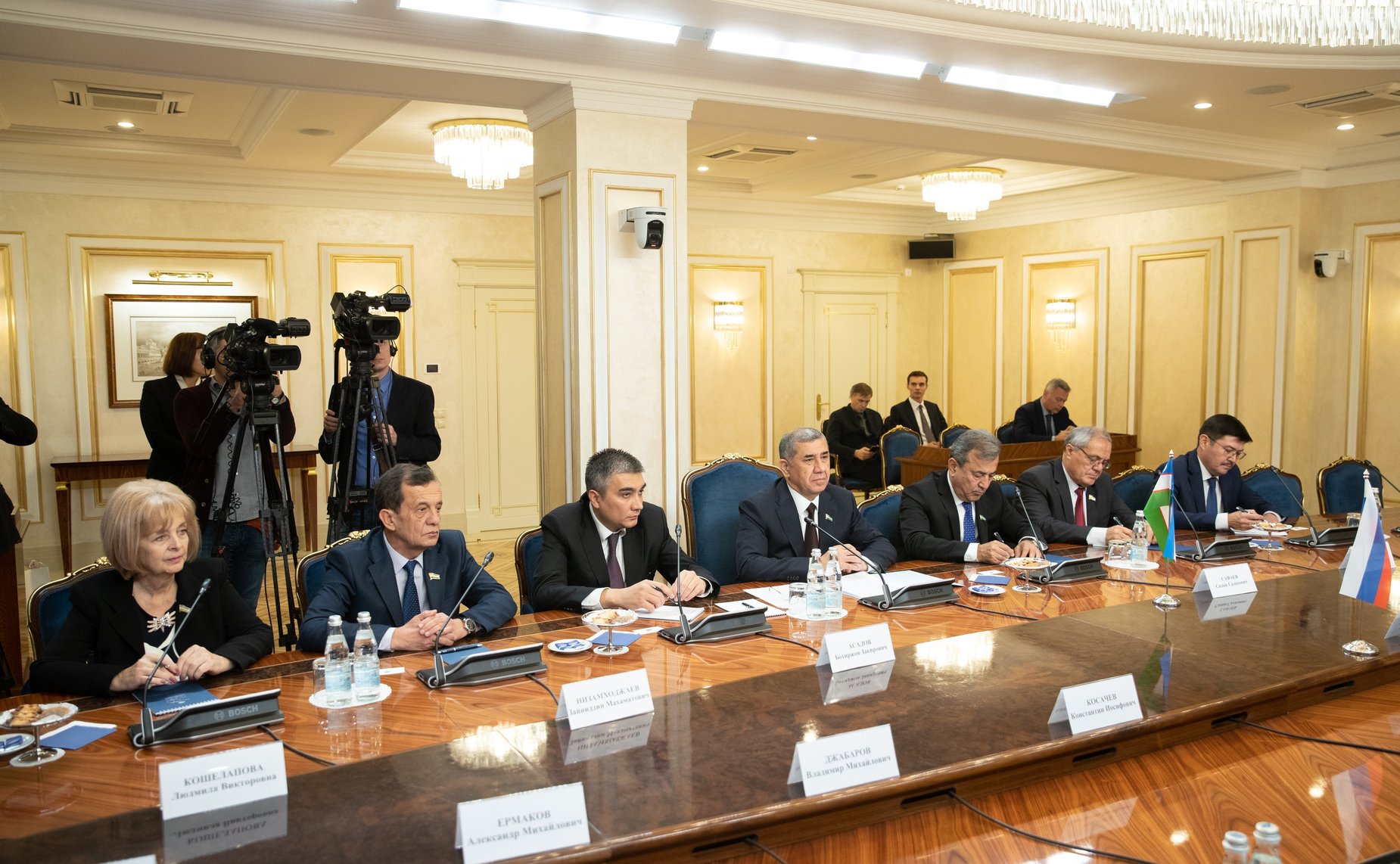 Встреча В. Матвиенко с Председателем Сената Олий Мажлиса Республики Узбекистан Н. Юлдашевым