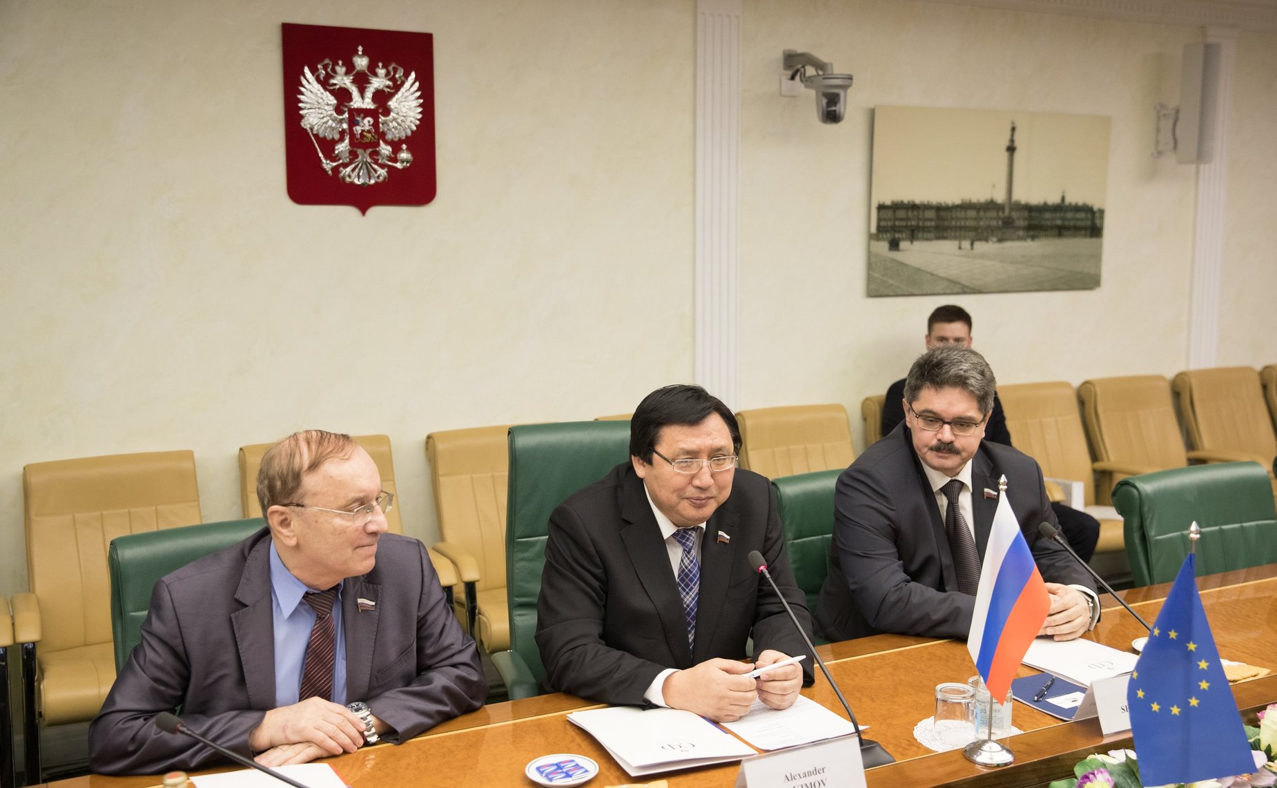 Встреча А. Акимова с Послом по особым поручениям Европейского союза по Арктике Мари-Энн Конинскс