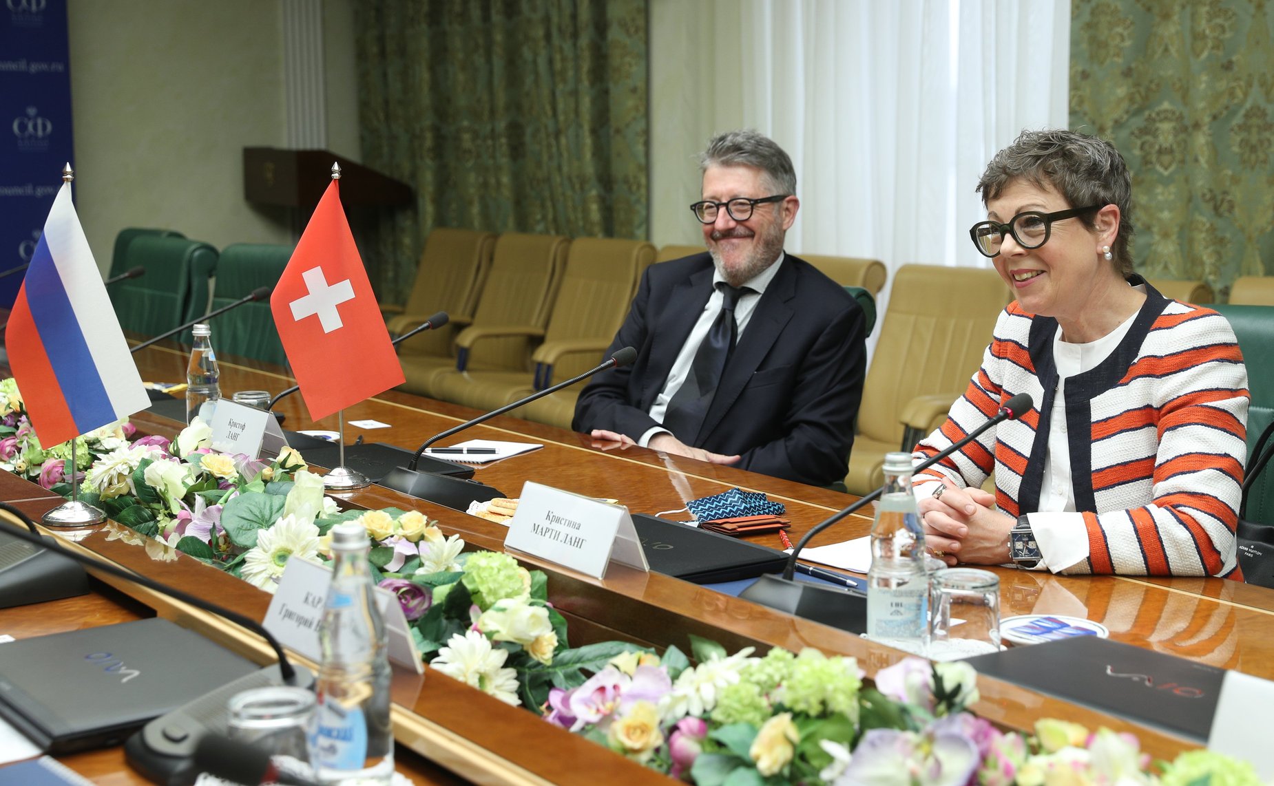 Встреча Григория Карасина с Чрезвычайным и Полномочным Послом Швейцарской Конфедерации в РФ