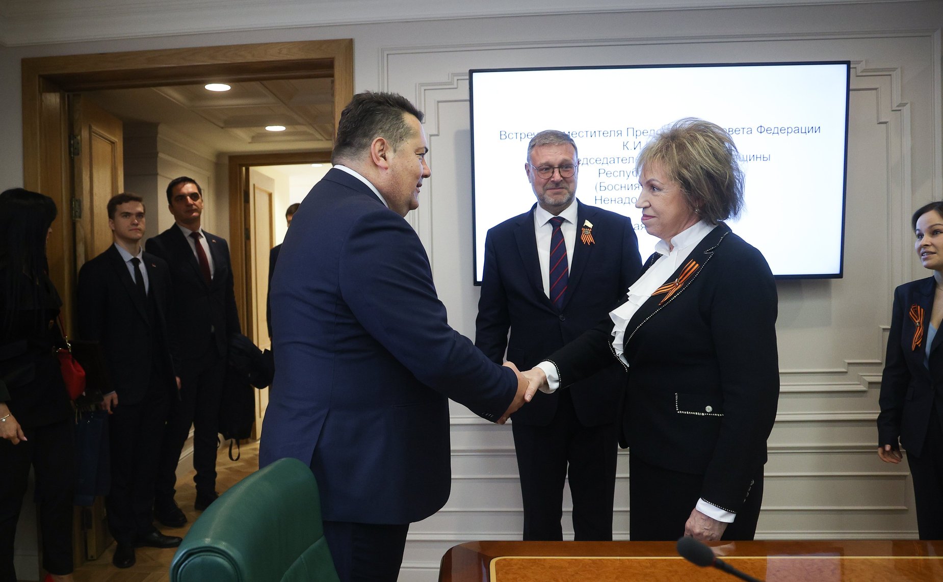 Константин Косачев встретился с Председателем Народной скупщины Республики Сербской (Босния и Герцеговина) Ненадом Стевандичем