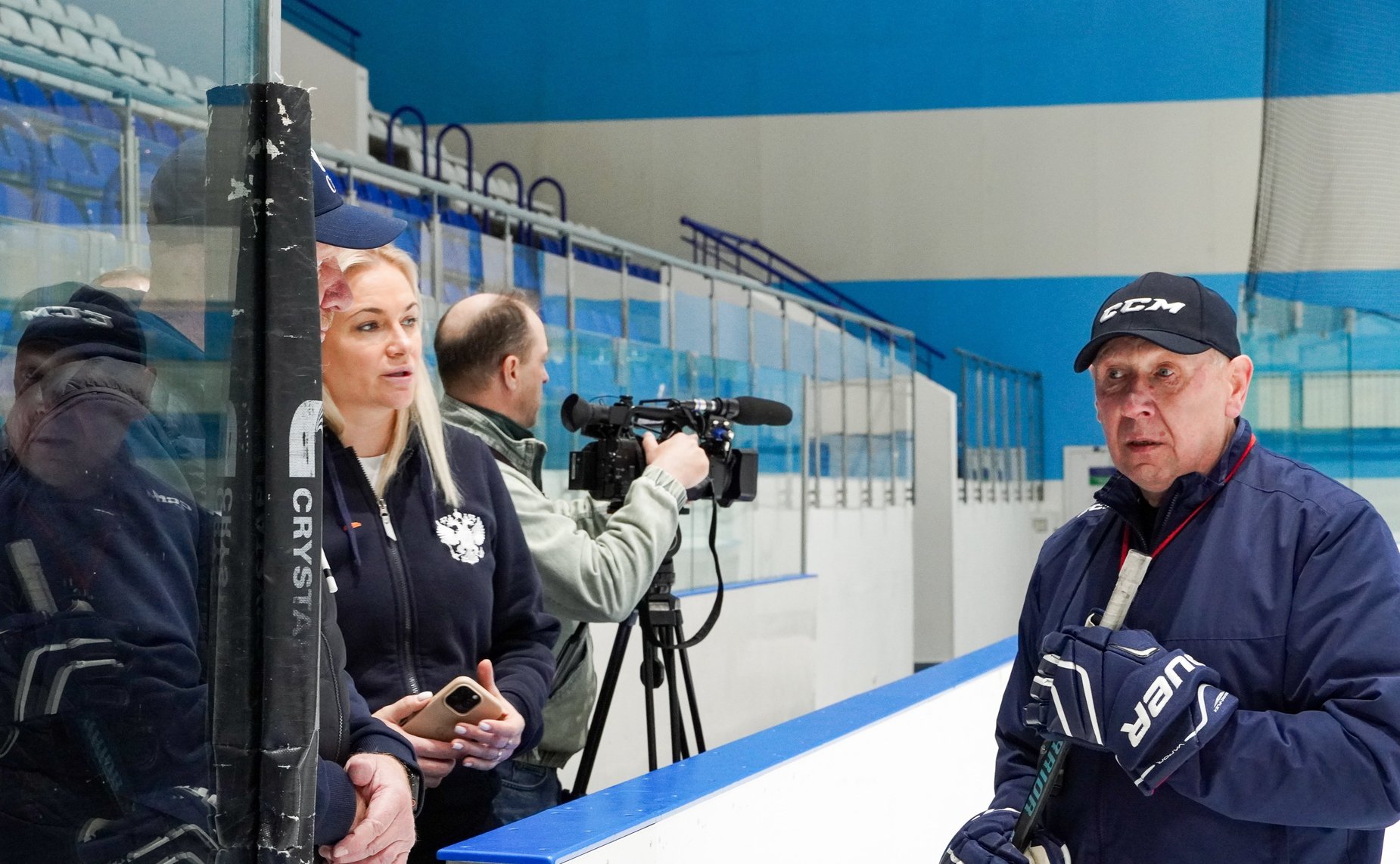 Сенаторы посетили Ледовый дворец Марий Эл