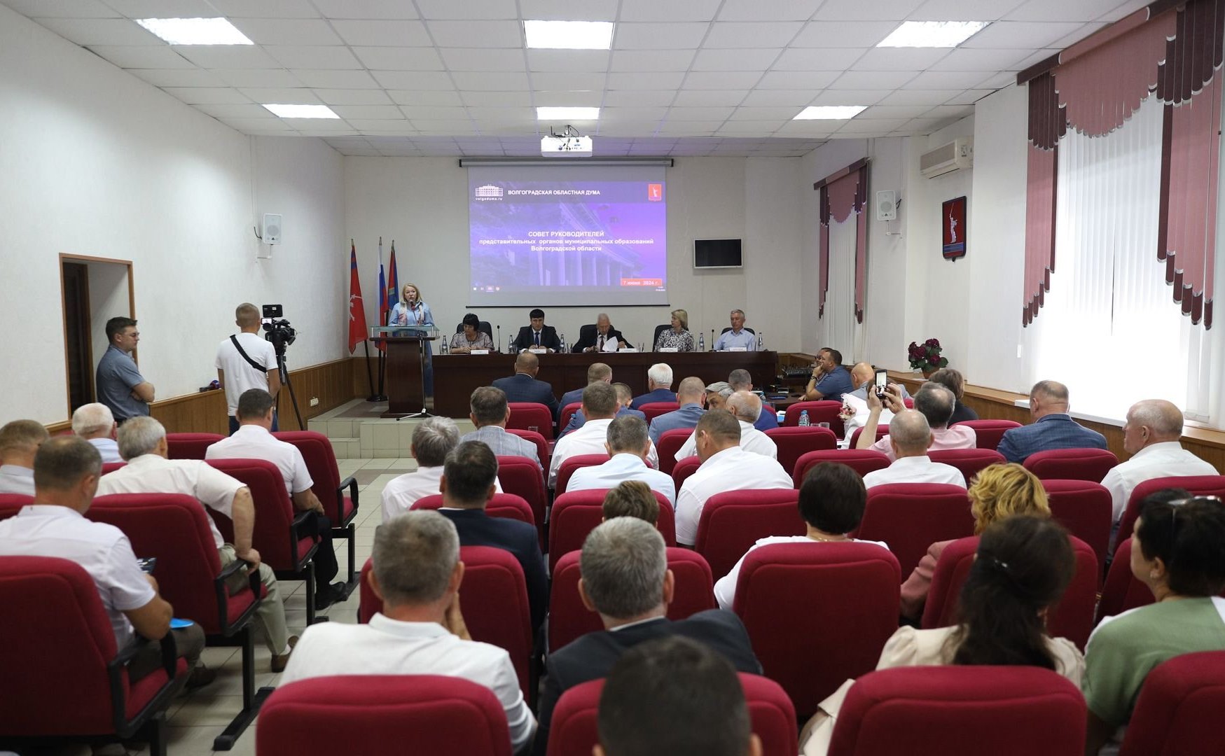 Сергей Горняков и Николай Семисотов приняли участие в выездном заседании Совета руководителей представительных органов муниципальных образований области при Волгоградской областной Думе