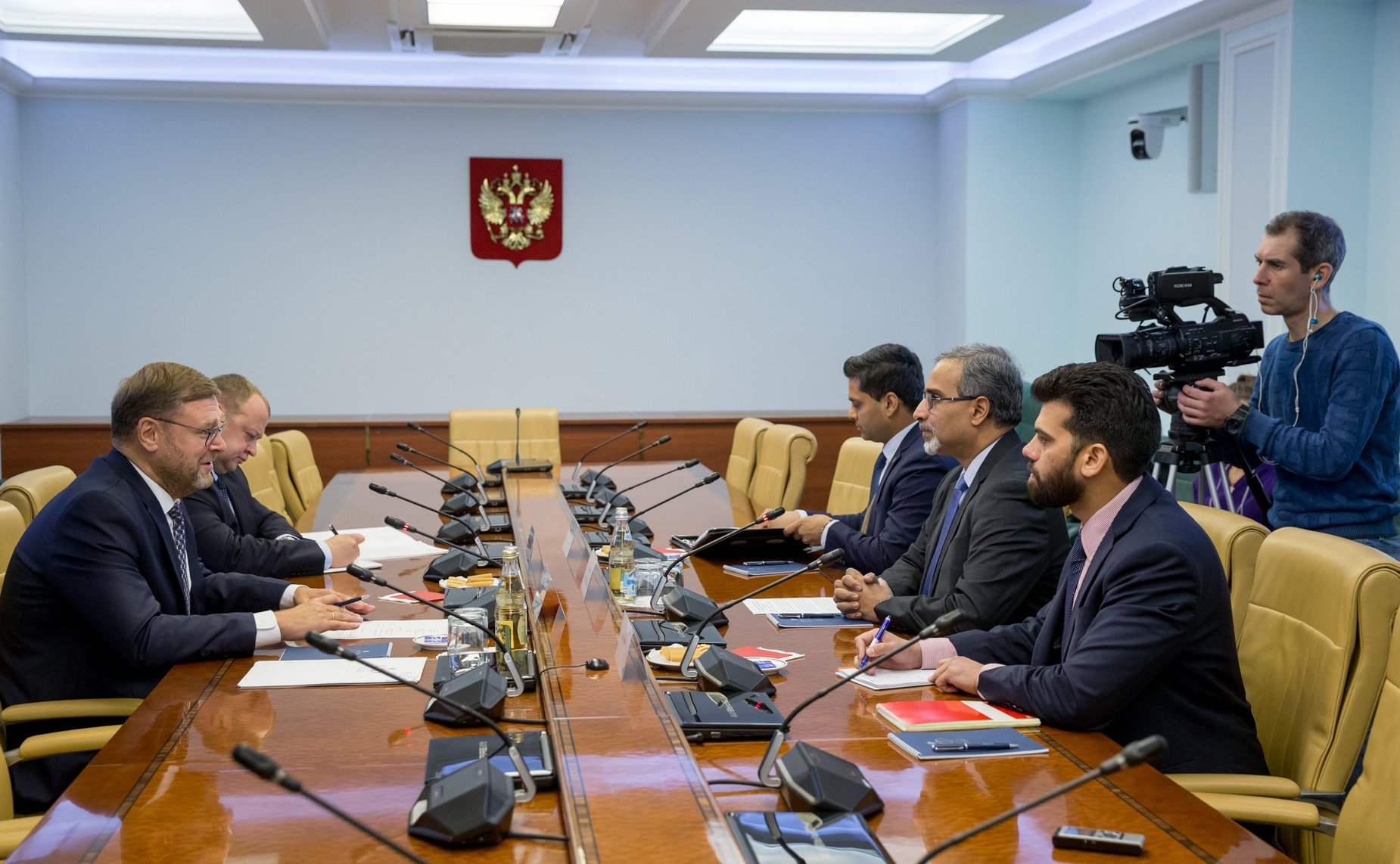 Встреча Константина Косачева с Чрезвычайным и Полномочным Послом Индии в РФ Датла Бала Венкатеш Вармой