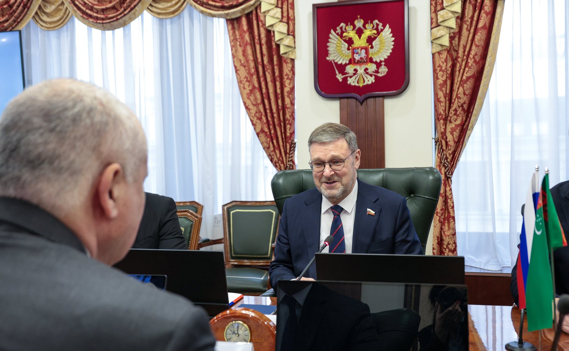 Встреча заместителя Председателя Совета Федерации Константина Косачева с Чрезвычайным и Полномочным Послом Туркменистана в Российской Федерации Эсеном Айдогдыевым