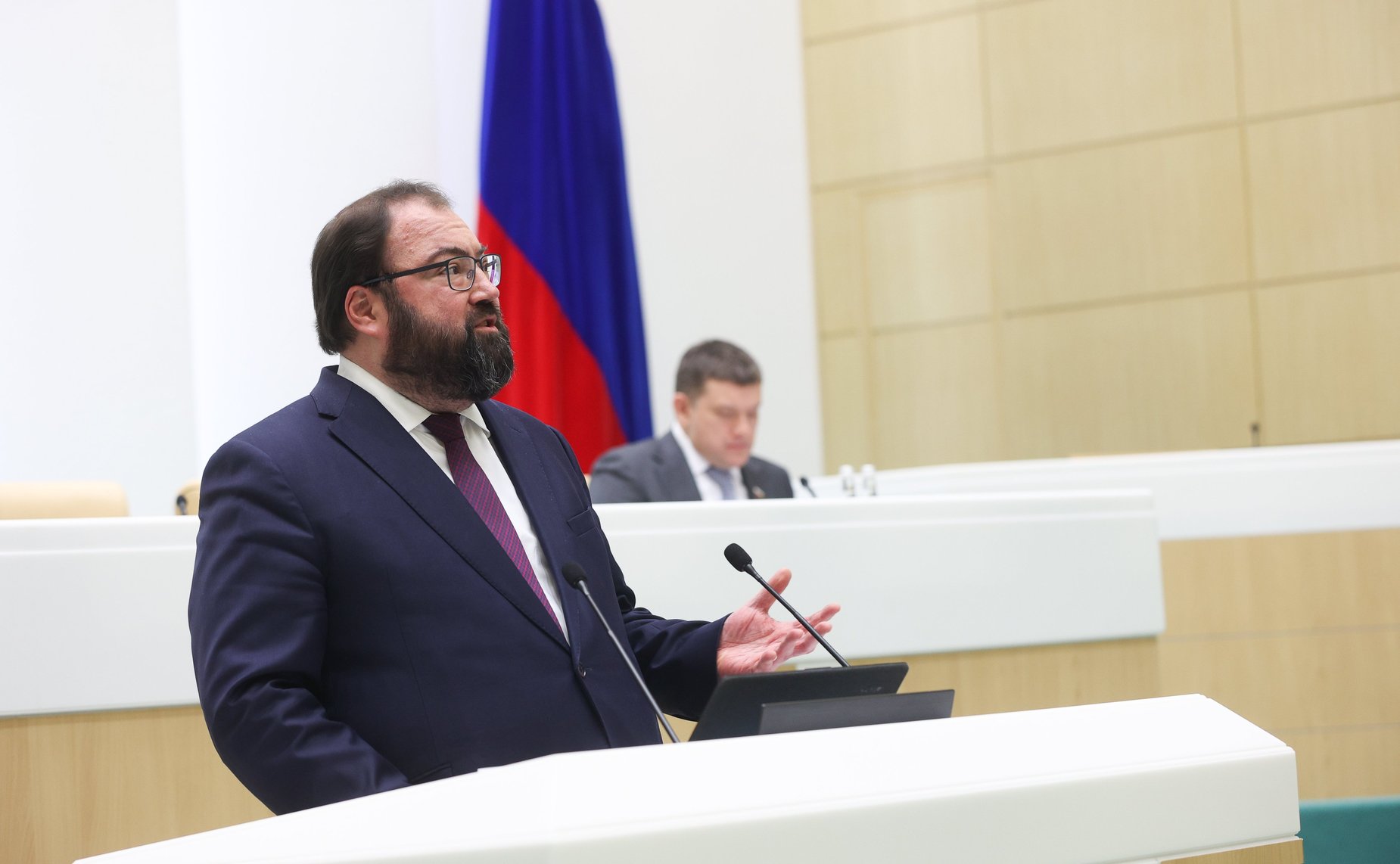 Министр цифрового развития, связи и массовых коммуникаций Российской Федерации Максут Шадаев