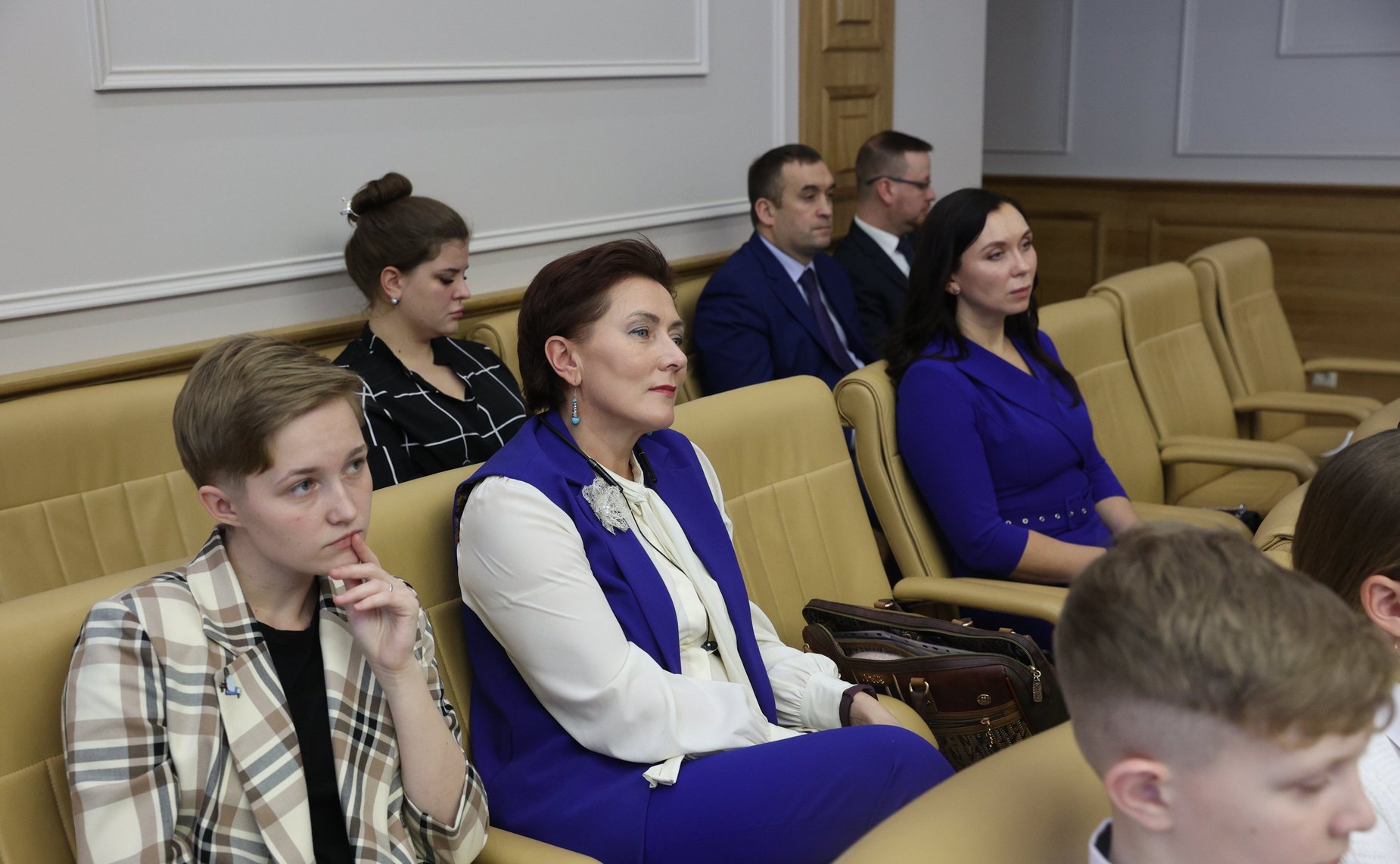 Встреча Председателя СФ Валентины Матвиенко с победителями Всероссийского конкурса молодежных авторских проектов и проектов в сфере образования «Моя страна- моя Россия»