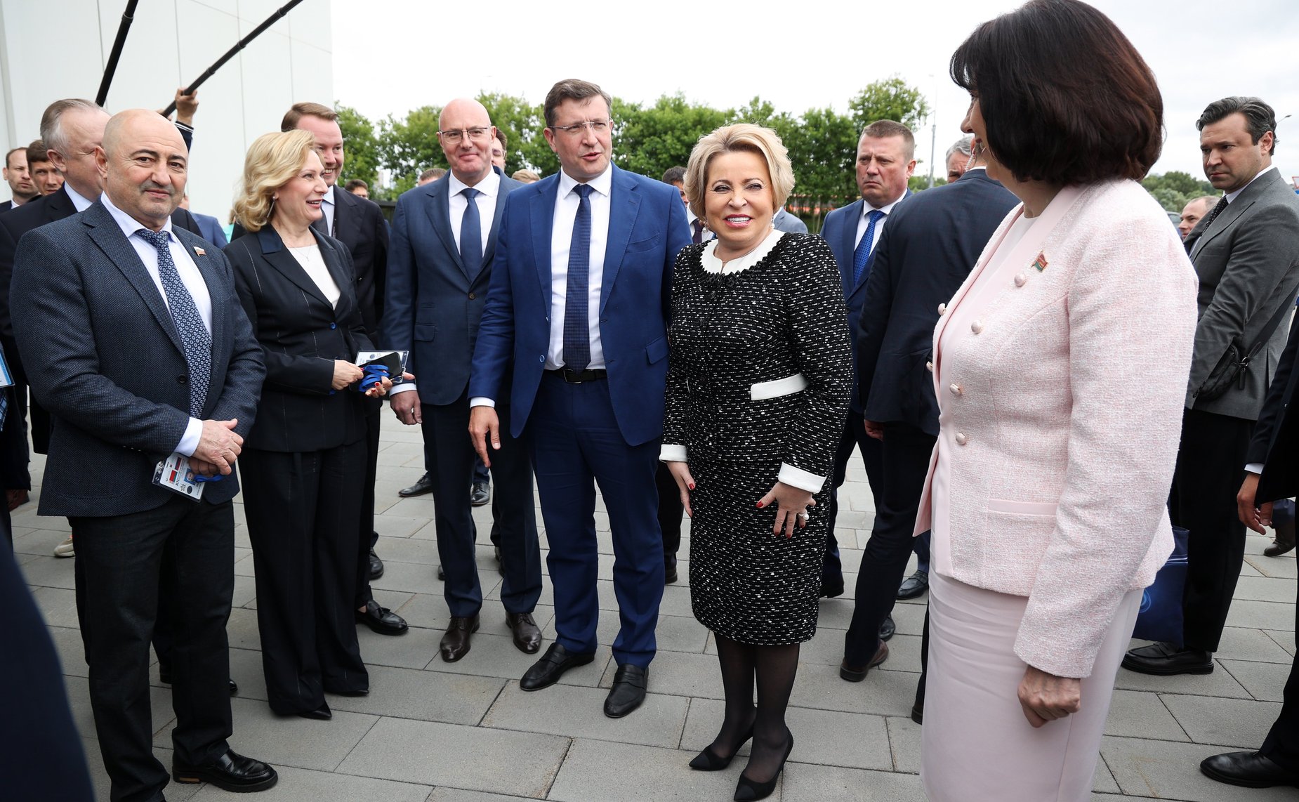 Посещение выставки достижений народного хозяйства регионов России и Беларуси