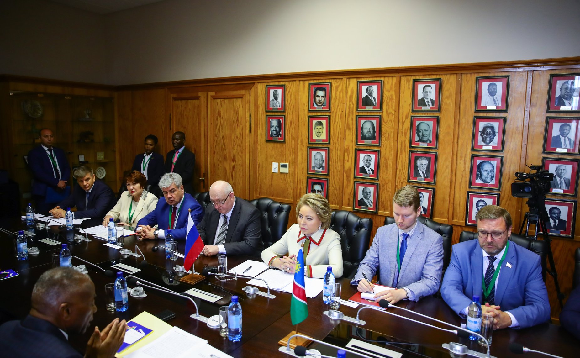 Встреча В. Матвиенко с Председателем Национального Собрания Намибии Питером Качавиви