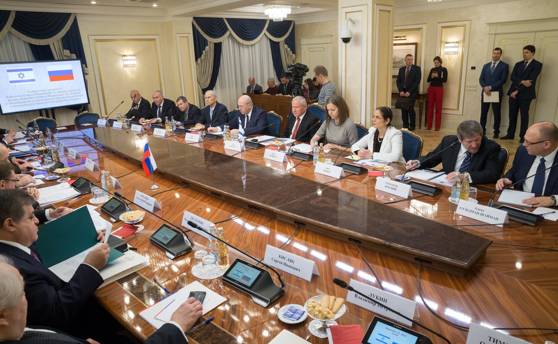 В СФ состоялось совместное заседание Комитета по международным делам, Комитета по обороне и безопасности и Комиссии по иностранным делам и безопасности Кнессета Израиля