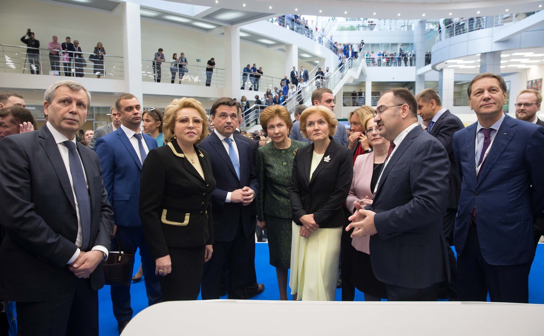 В. Матвиенко, Г. Карелова и О. Голодец