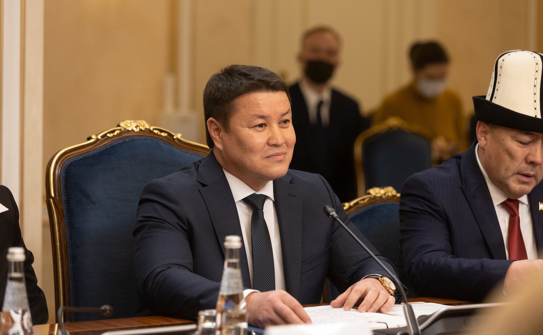 Встреча Председателя СФ Валентины Матвиенко с Председателем Жогорку Кенеша Киргизской республики