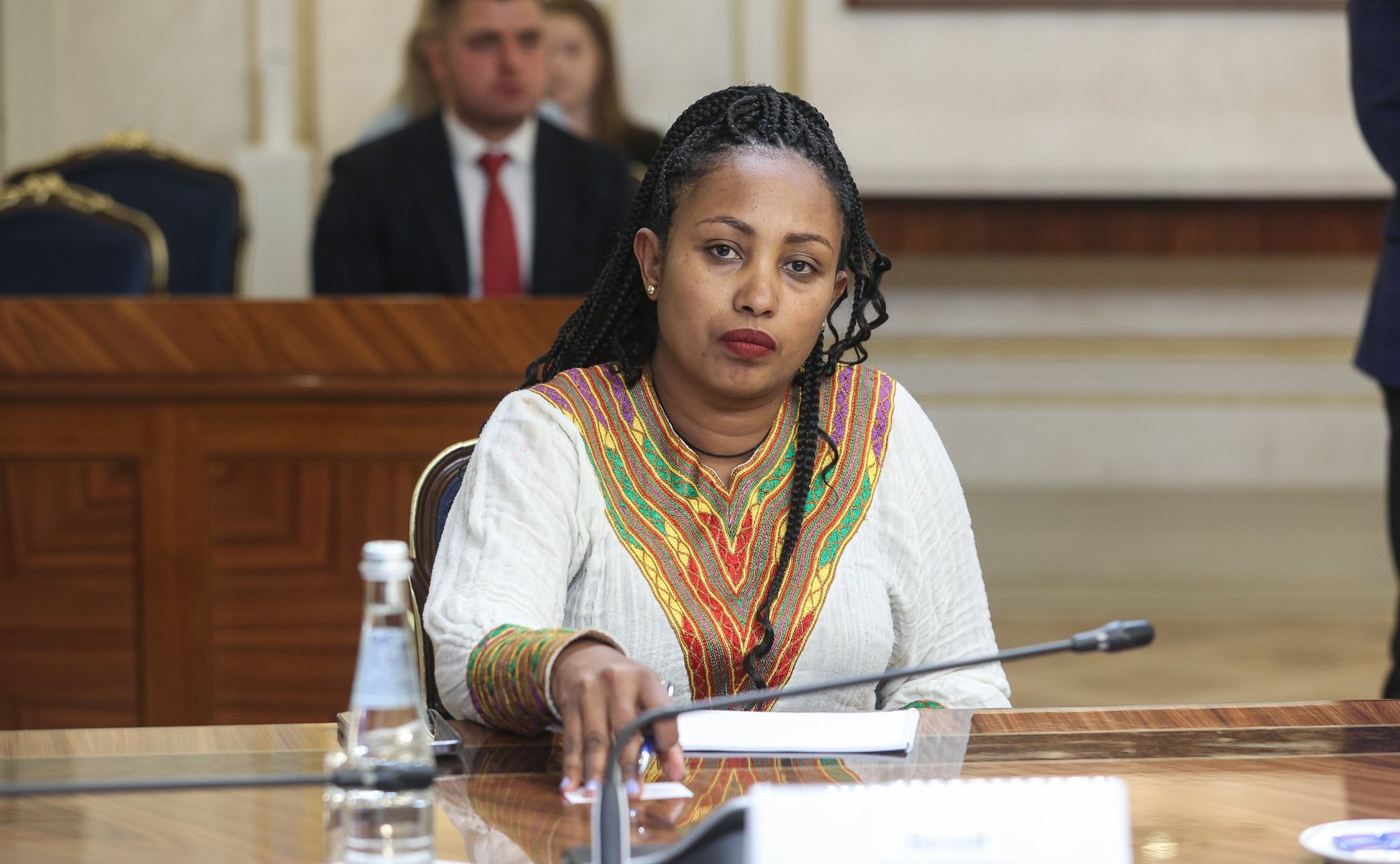 Валентина Матвиенко провела встречу с Председателем Совета Федерации Федеративной Демократической Республики Эфиопии Агеньеху Тешагером