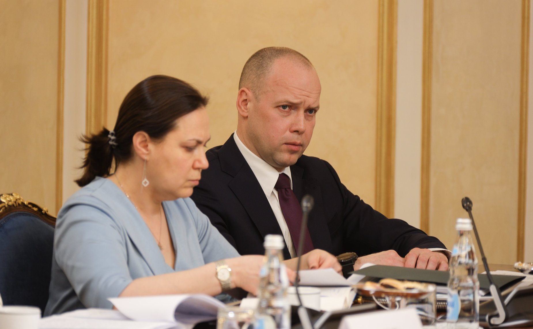 Встреча руководства верхней палаты парламента, Банка России, федеральных органов исполнительной власти и представителей региональных банков