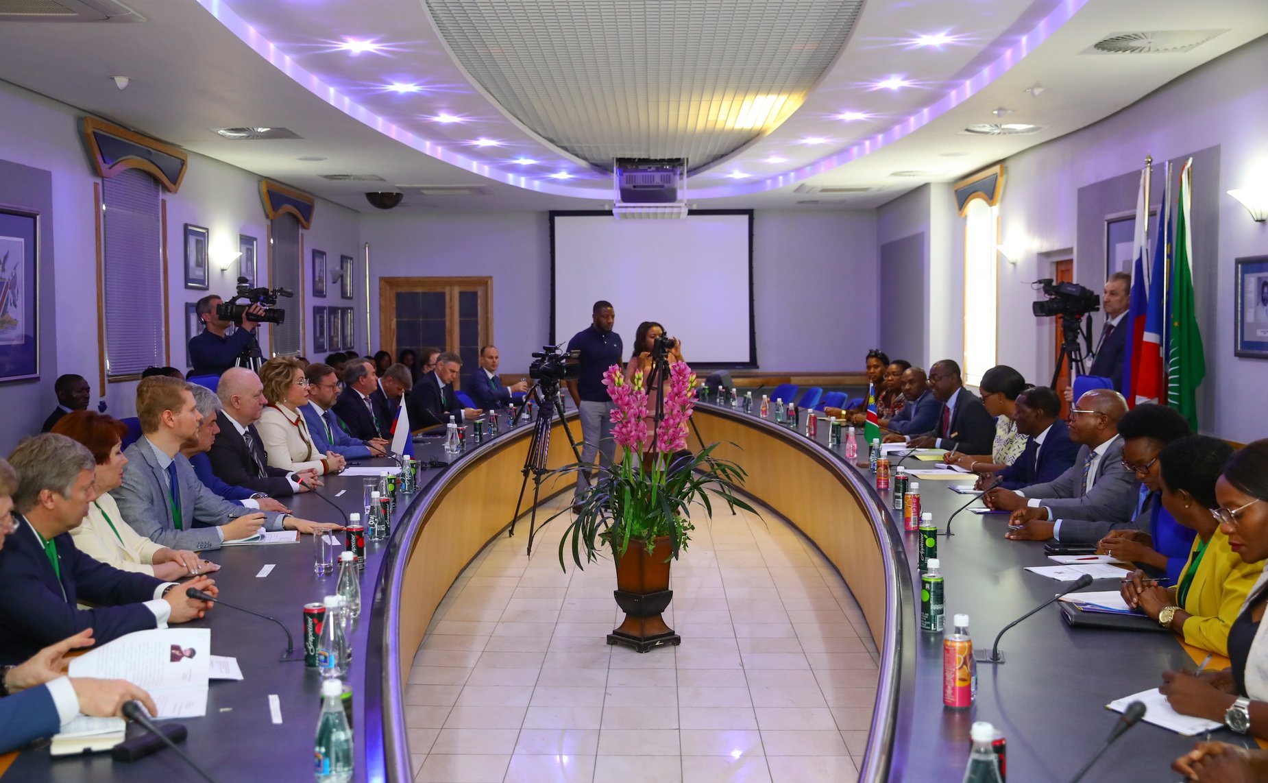 Встреча Председателя СФ В. Матвиенко с Премьер-министром Намибии С. Куугонгельвой-Амадилой