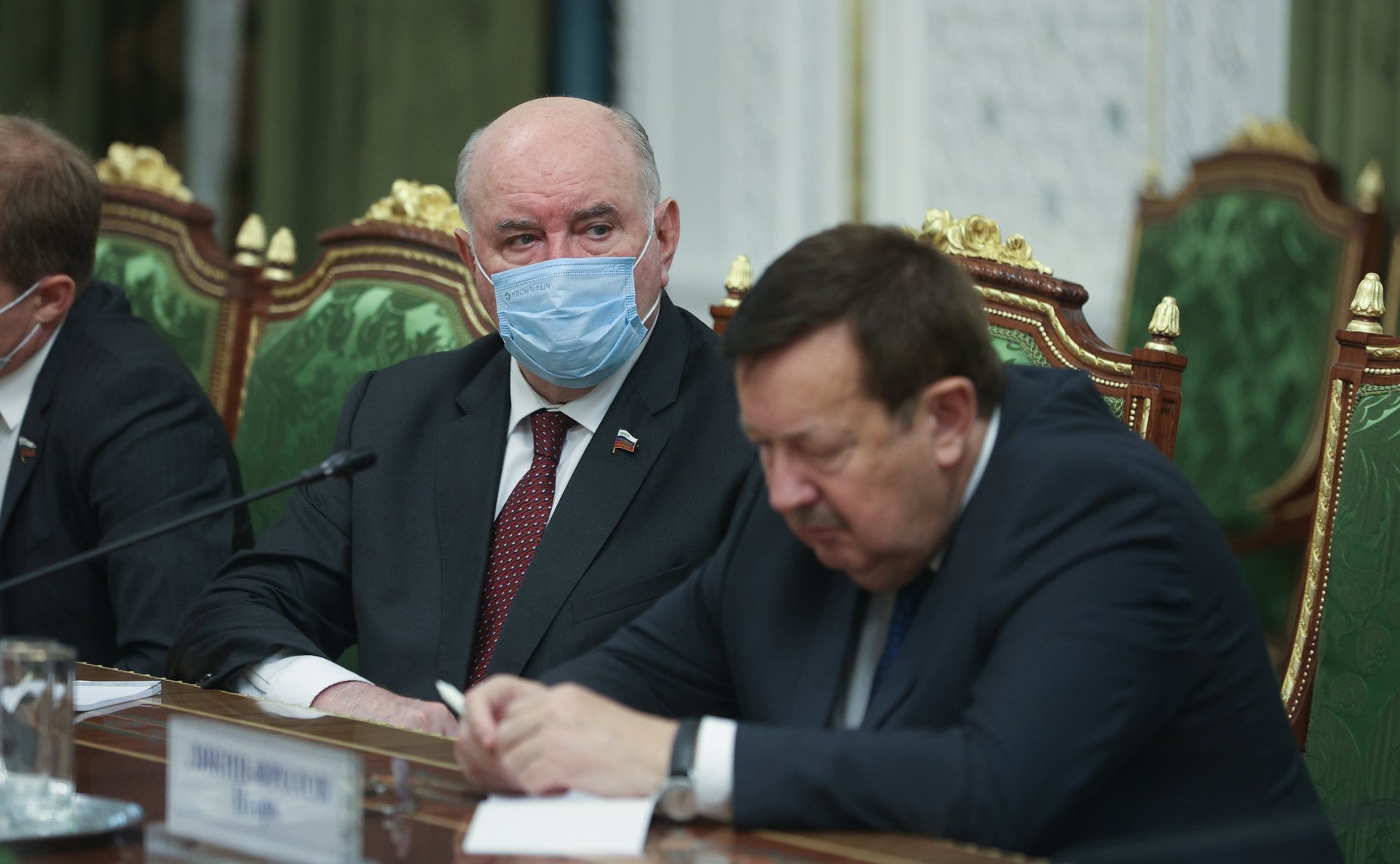 Встреча Председателя Совета Федерации Валентины Матвиенко с Председателем Маджлиси милли Маджлиси Оли Республики Таджикистан Рустами Эмомали