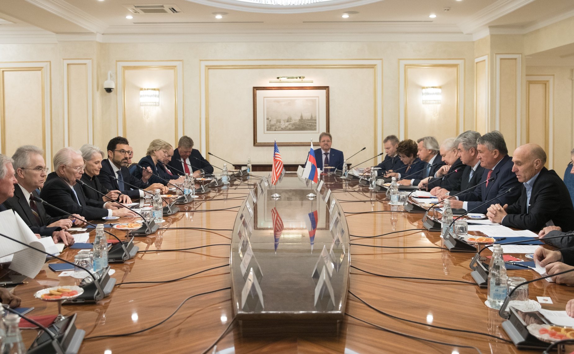 Встреча Ю. Воробьева с членами американской делегации-участниками группы «Дартмутский диалог»