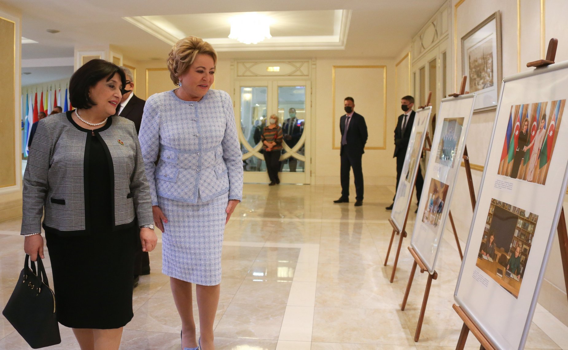 Встреча Валентины Матвиенко с Председателем Милли Меджлиса Азербайджанской Республики Сахибой Гафаровой