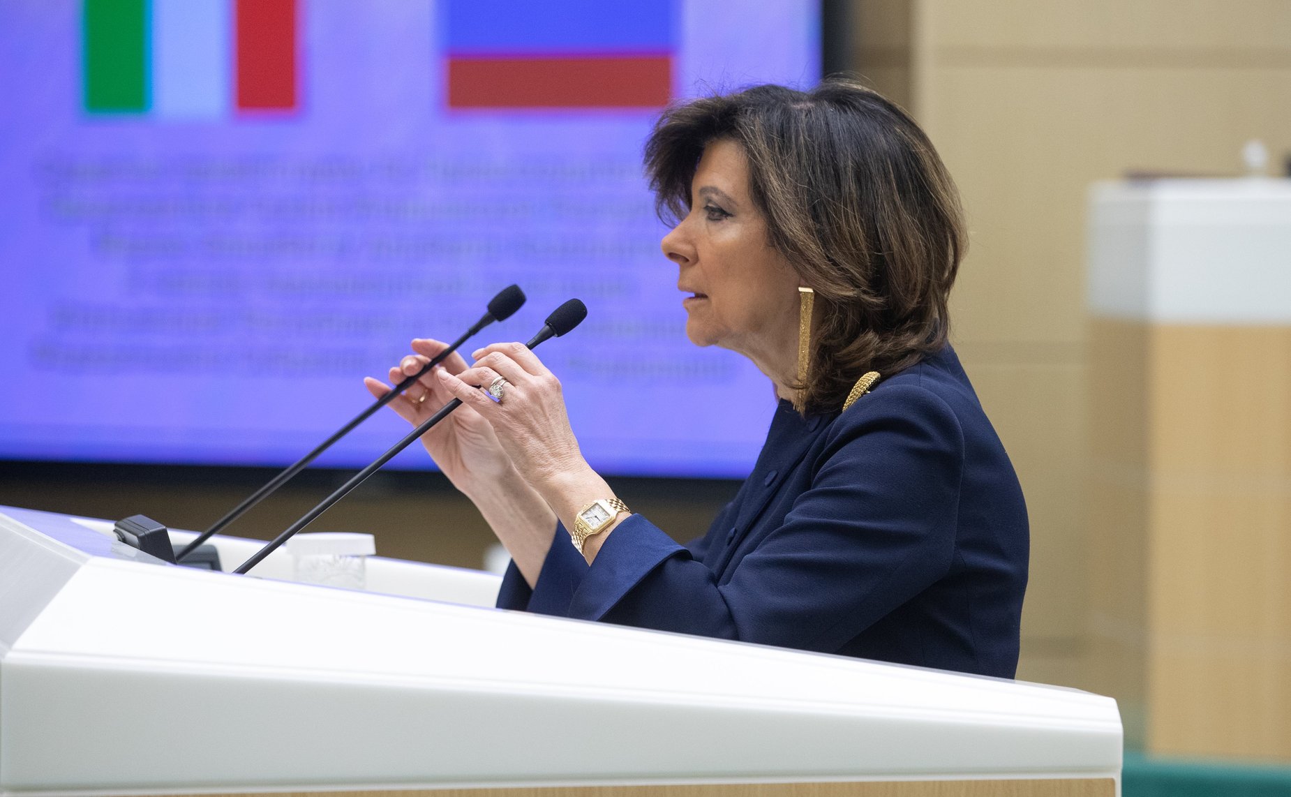 30 января 2019 года. 451-е заседание Совета Федерации. Мария Казеллати