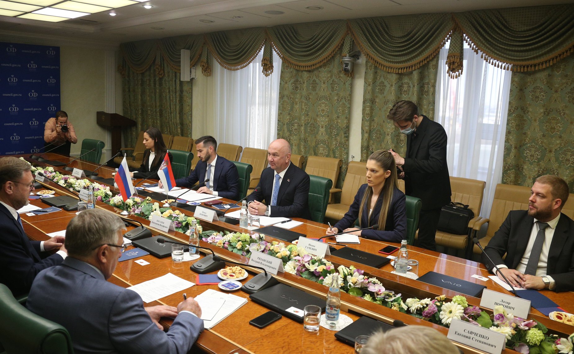 Встреча Константина Косачева с Министром по инновациям и технологическому развитию Республики Сербии