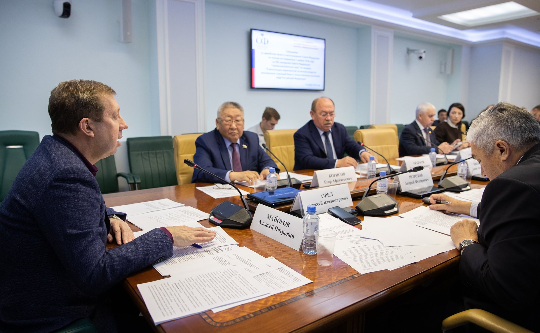 Совещание Комитета СФ по аграрно-продовольственной политике и природопользованию по доработке проекта постановления СФ по итогам «правительственного часа» на 445-м заседания