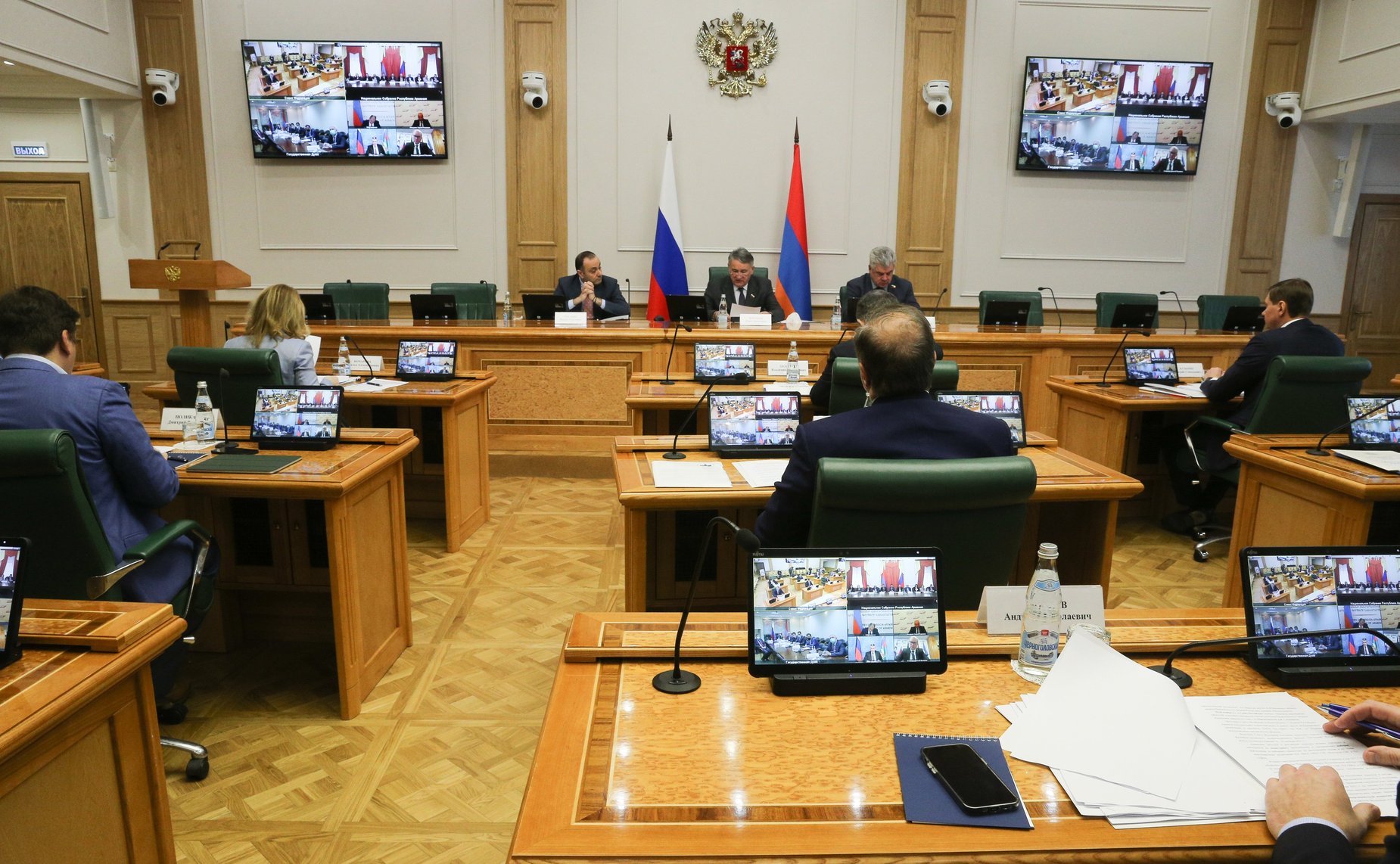 Заседание Межпарламентской комиссии по сотрудничеству Федерального Собрания РФ и Национального Собрания Республики Армения