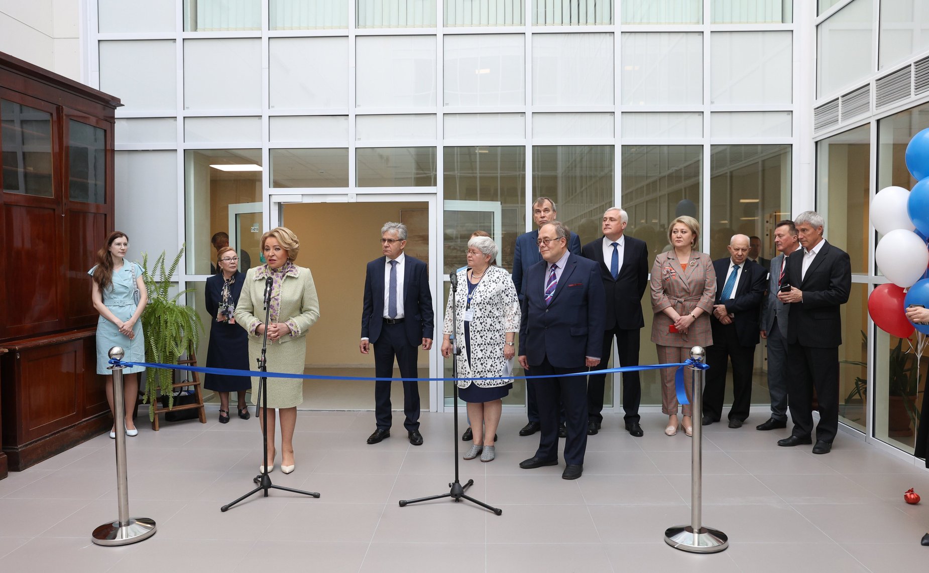 Валентина Матвиенко приняла участие в торжественном открытии нового здания Санкт-Петербургского филиала Архива Российской академии наук