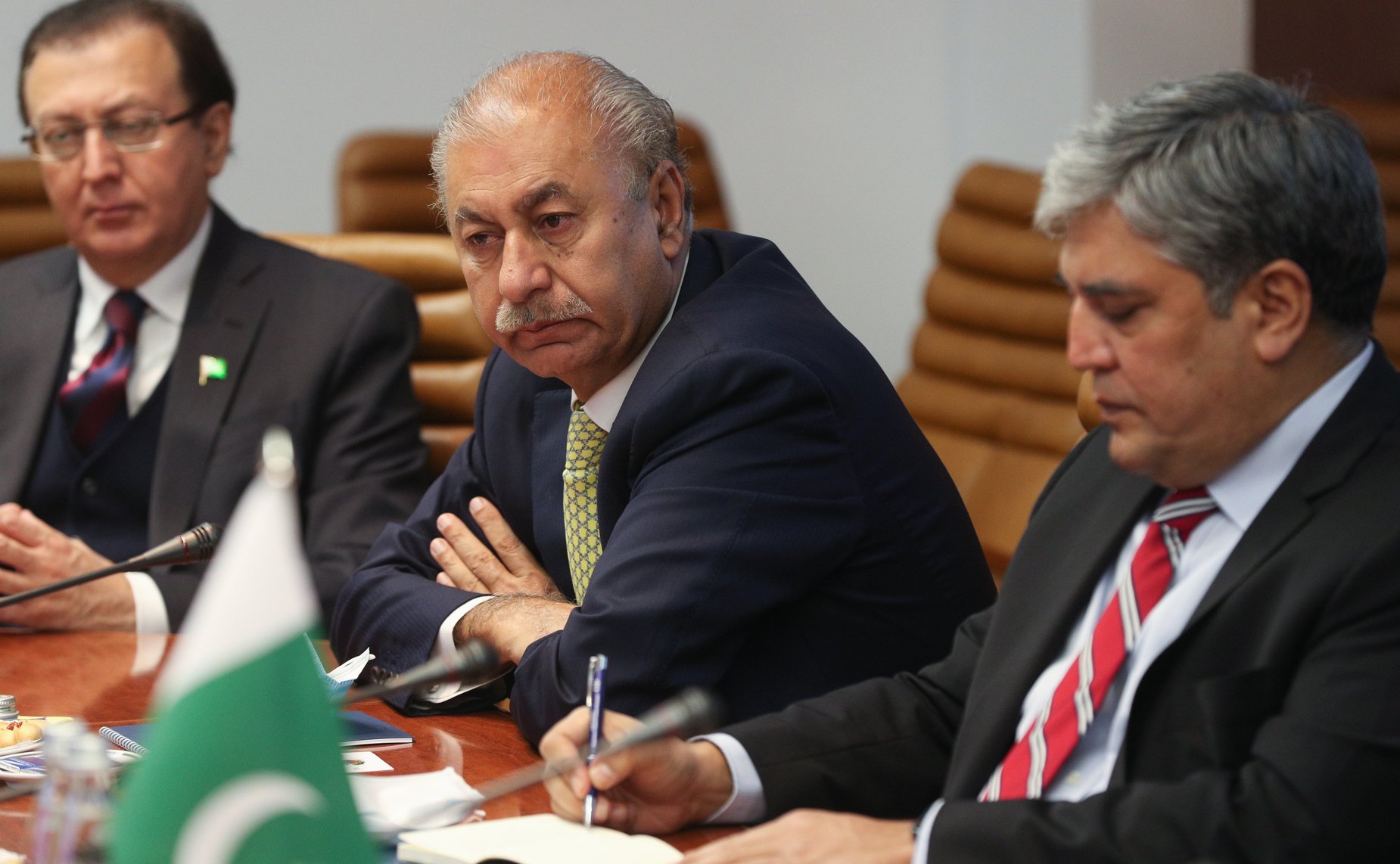 Встреча председателя Комитета СФ по международным делам Григория Карасина с лидером фракции «Движение за справедливость» в Сенате Исламской Республики Пакистан