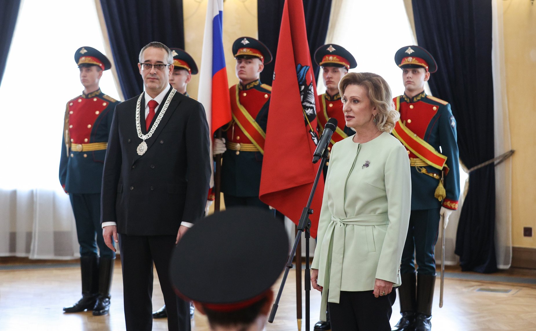 Торжественная церемония награждения детей Москвы медалью Совета Федерации «За проявленное мужество»